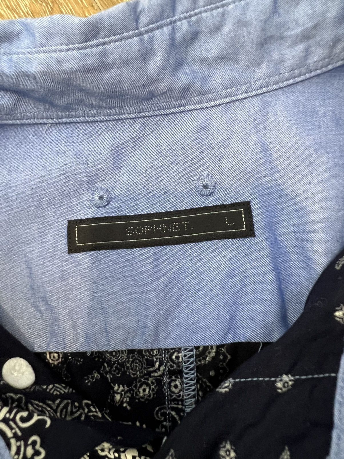 Sophnet. Sophnet Patch Work B.D Shirt Size US L / EU 52-54 / 3 - 3 Thumbnail
