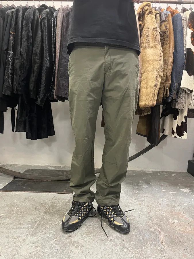 Prada × Vintage 2000s Prada Olive Linea Rossa Pants Size US 33 - 2 Thumbnail