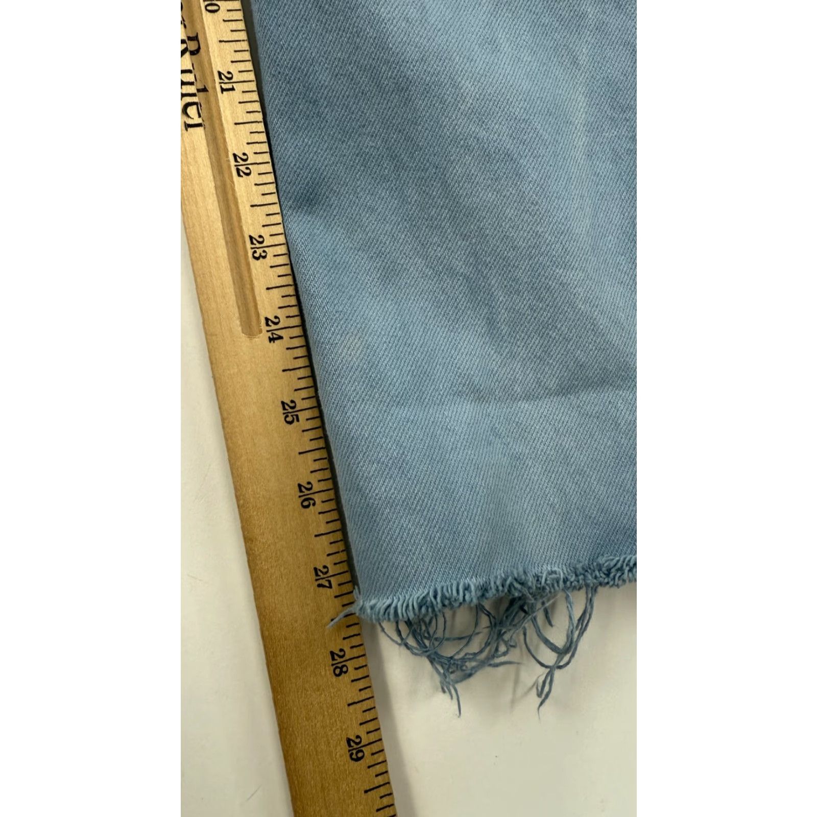 Levi's VINTAGE Levi's Jeans Womens Blue High Rise Straight Leg Raw Hem Paper Tag Red Size 27" / US 4 / IT 40 - 6 Thumbnail