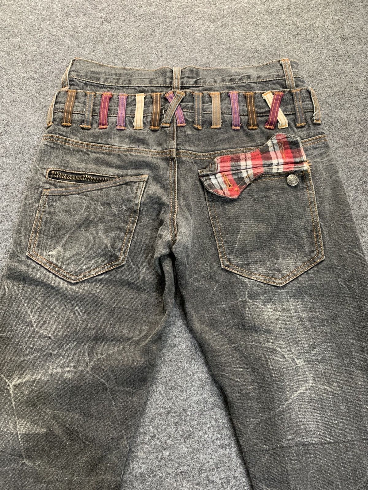 If Six Was Nine × Japanese Brand × Le Grande Bleu (L.G.B.) Lace up nylaus double waist pant vkei style japanese brand Size US 30 / EU 46 - 11 Thumbnail