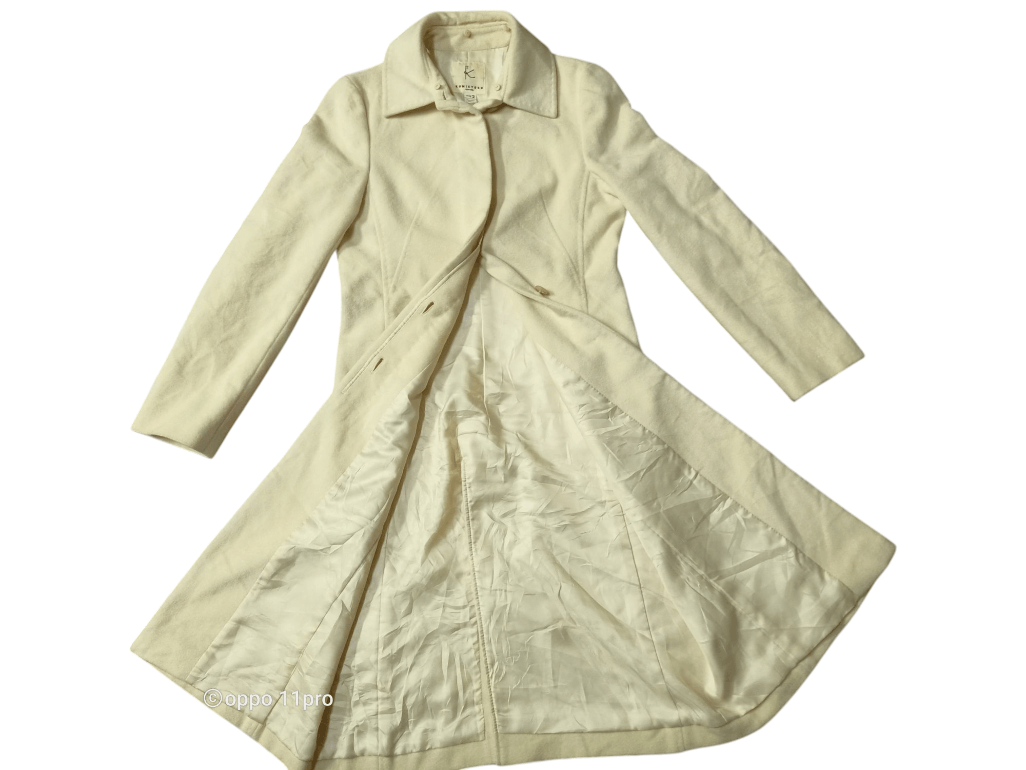 Le Grande Bleu (L.G.B.) 🌟 Kumikyoku Long Coat Onward Wool 🌟 Size S / US 4 / IT 40 - 3 Thumbnail