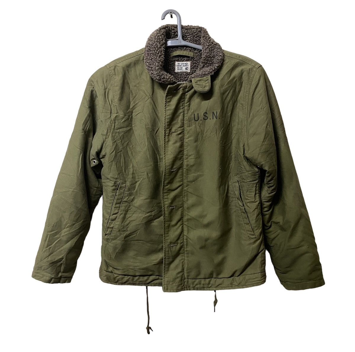 Freewheelers Vintage USN Deck Jacket size 40 usa made Size US M / EU 48-50 / 2 - 1 Thumbnail