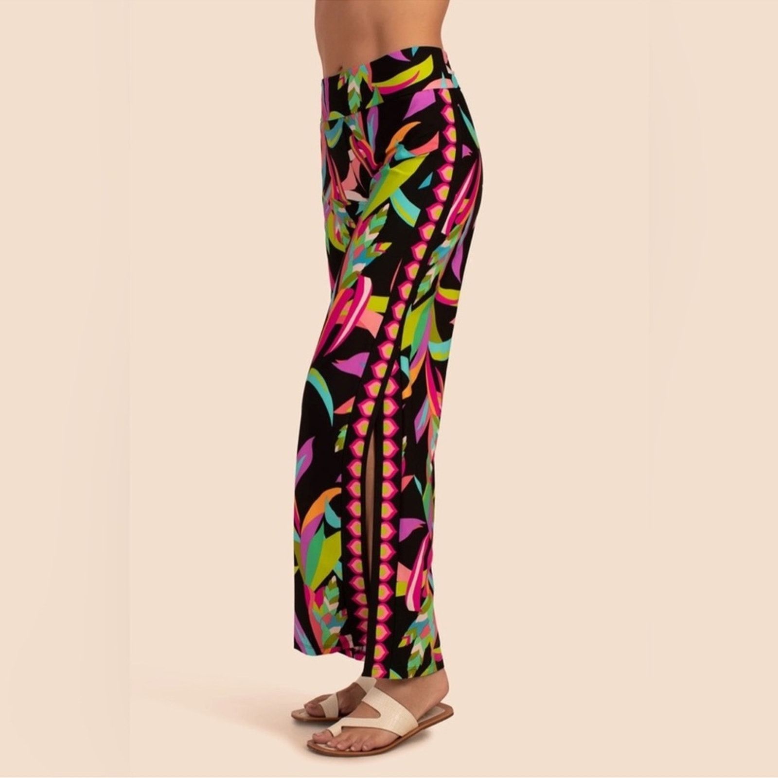 Trina Turk 🎉LAST PIECE🎉TRINA TURK Birds‎ Of Paradise Cover-Up Pants Size L / US 10 / IT 46 - 9 Thumbnail