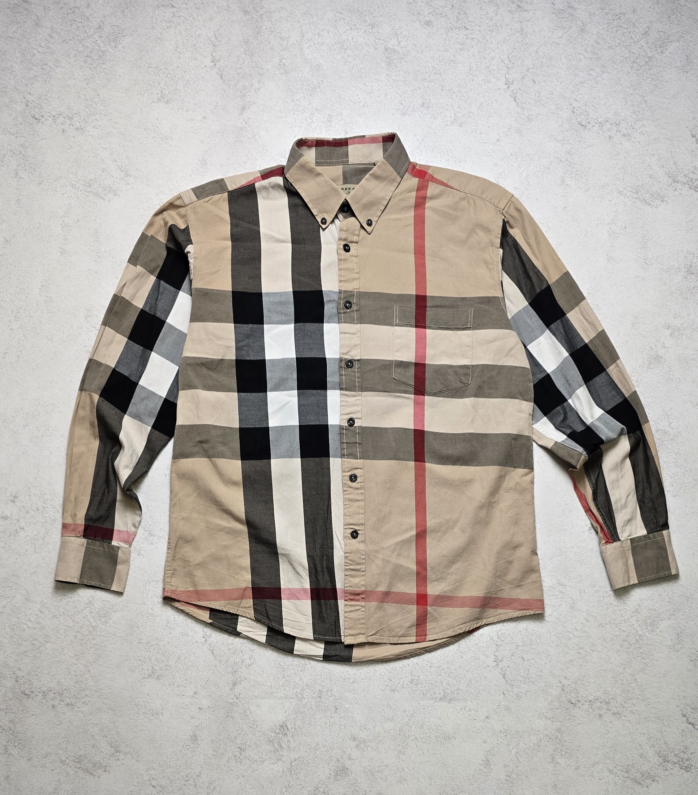 Burberry Burberry Nova Check Shirt Button Down Designer Luxury Size US XL / EU 56 / 4 - 1 Thumbnail