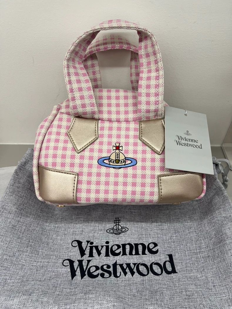 Vivienne Westwood Vivienne Westwood size os Pink checkered bowling bag Size ONE SIZE - 1 Thumbnail
