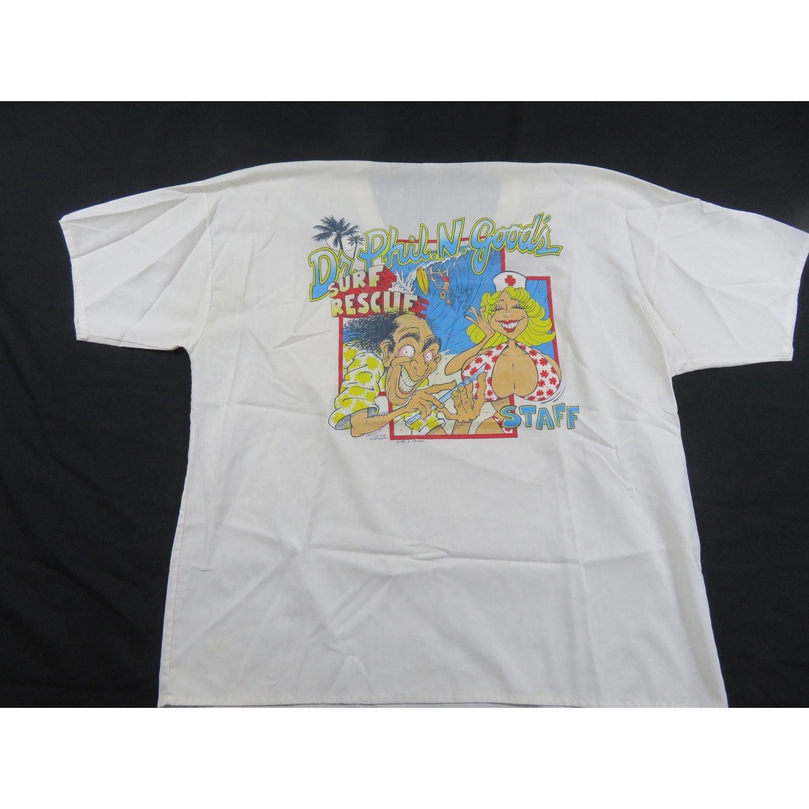 Other Dr Phil n goods Surf Rescue Taylor Scrub Pocket Shirt XL 80s Size US XL / EU 56 / 4 - 1 Thumbnail