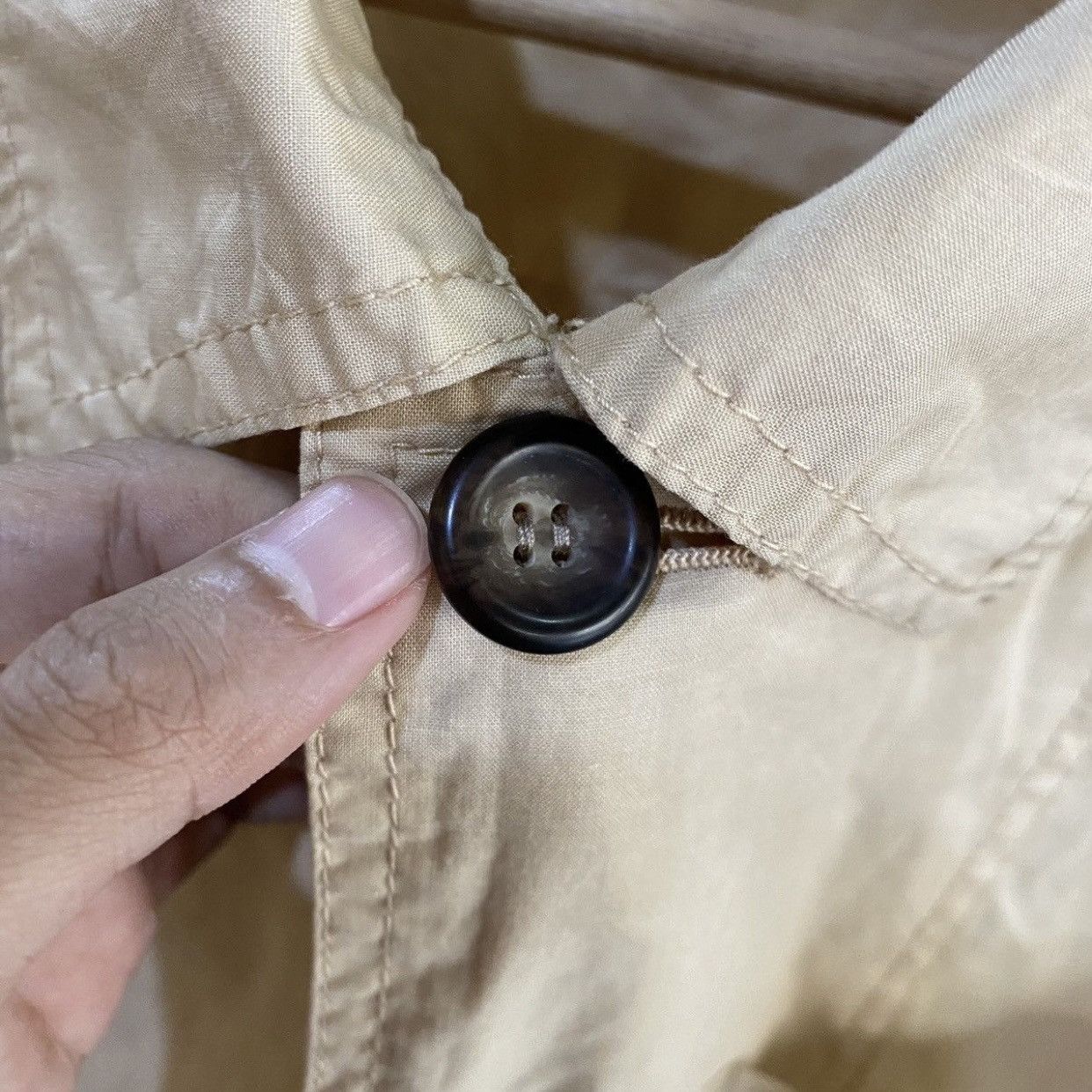 Hai Sporting Gear Vintage Hai Sporting Gear Issey Miyake Beige Worker Jacket Size US M / EU 48-50 / 2 - 6 Thumbnail