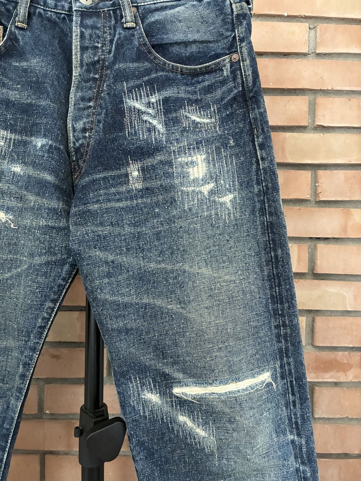 Junya Watanabe Junya Watanabe AW24 Distressed selvedge Japanese Denim Jeans Size US 32 / EU 48 - 3 Thumbnail