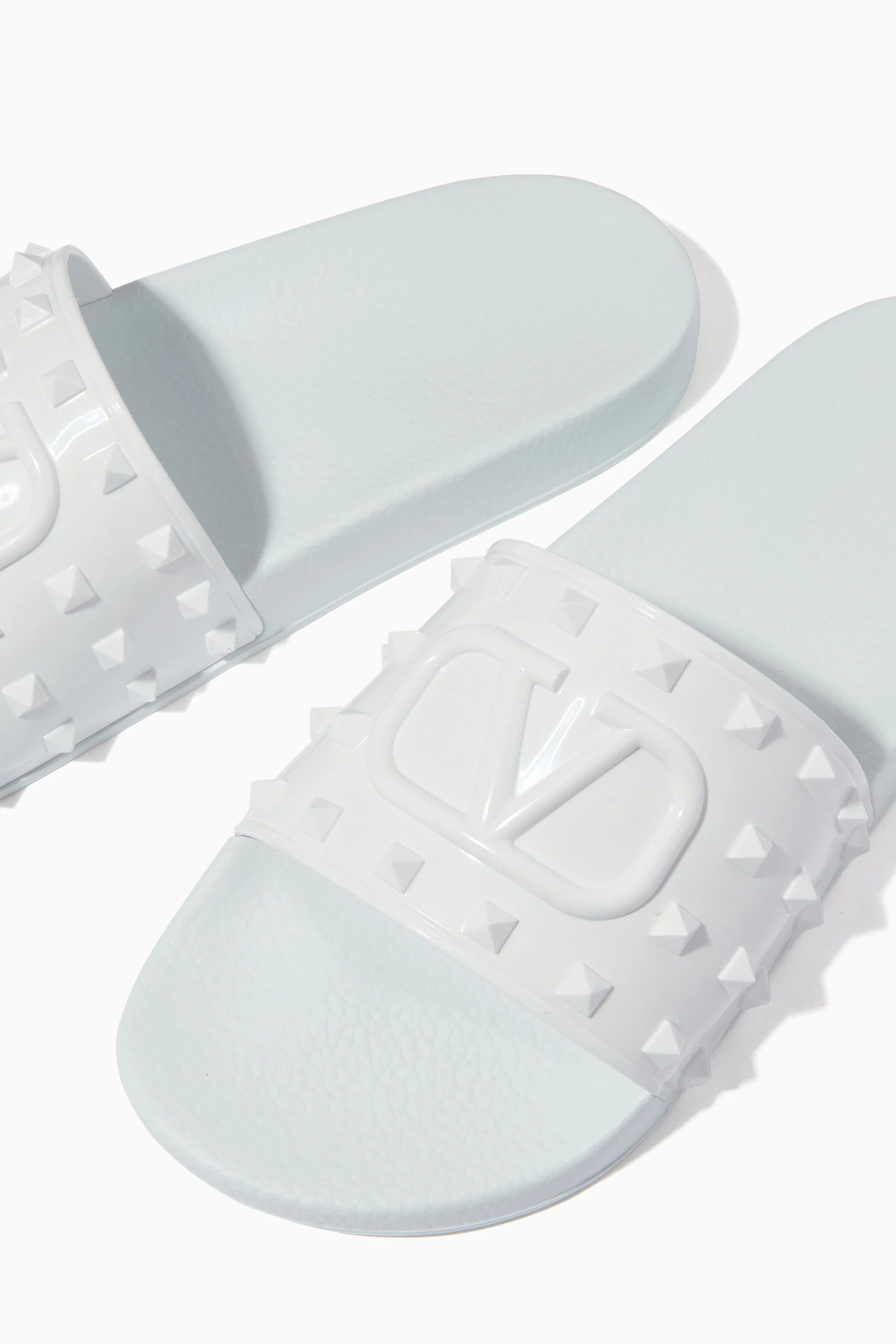 Valentino o1y0525 Logo Slippers in White Size US 8 / EU 41 - 4 Thumbnail