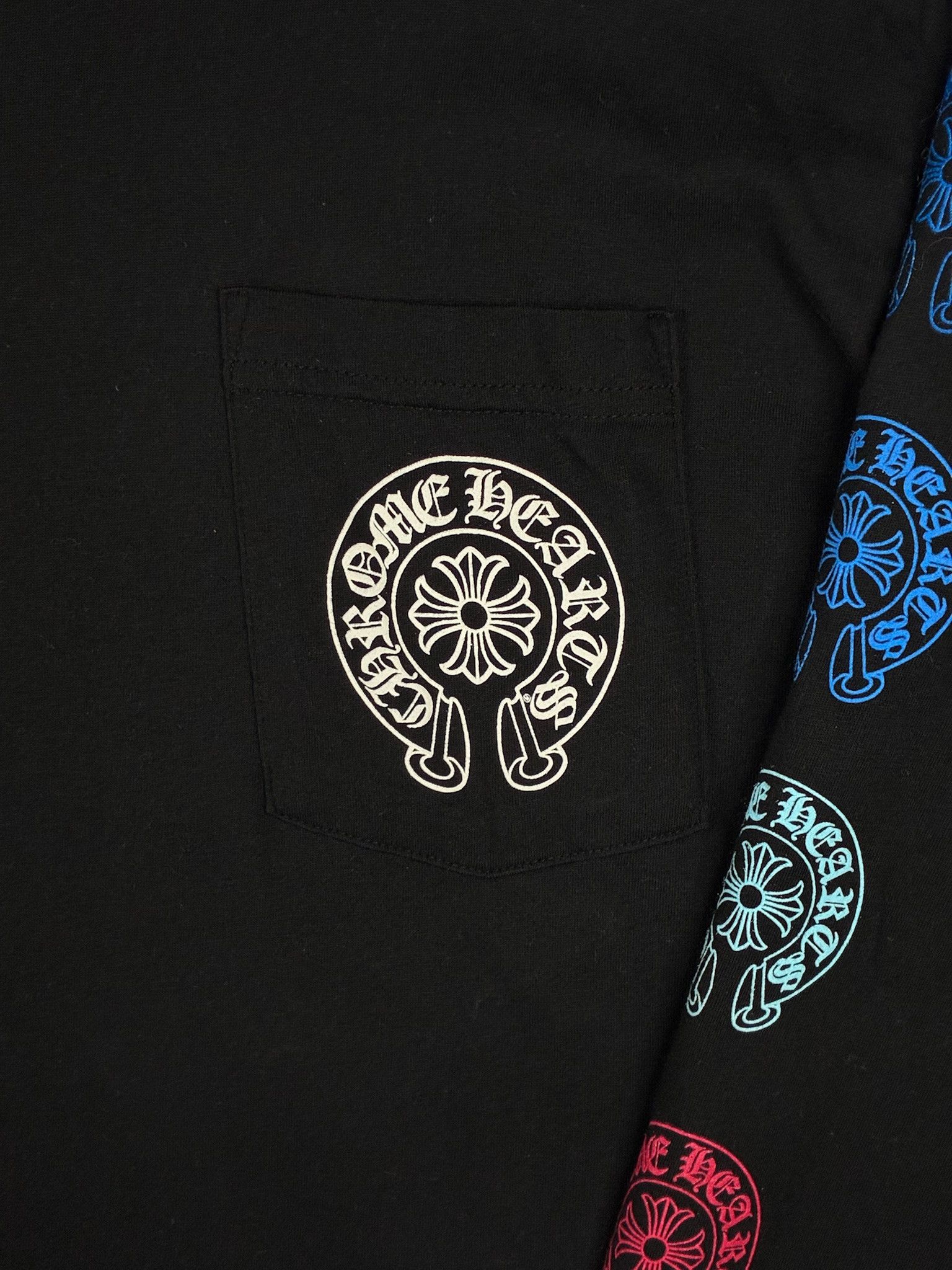 Chrome Hearts Chrome Hearts Multi Color Horseshoe Long Sleeve T-Shirt Size US XL / EU 56 / 4 - 3 Thumbnail