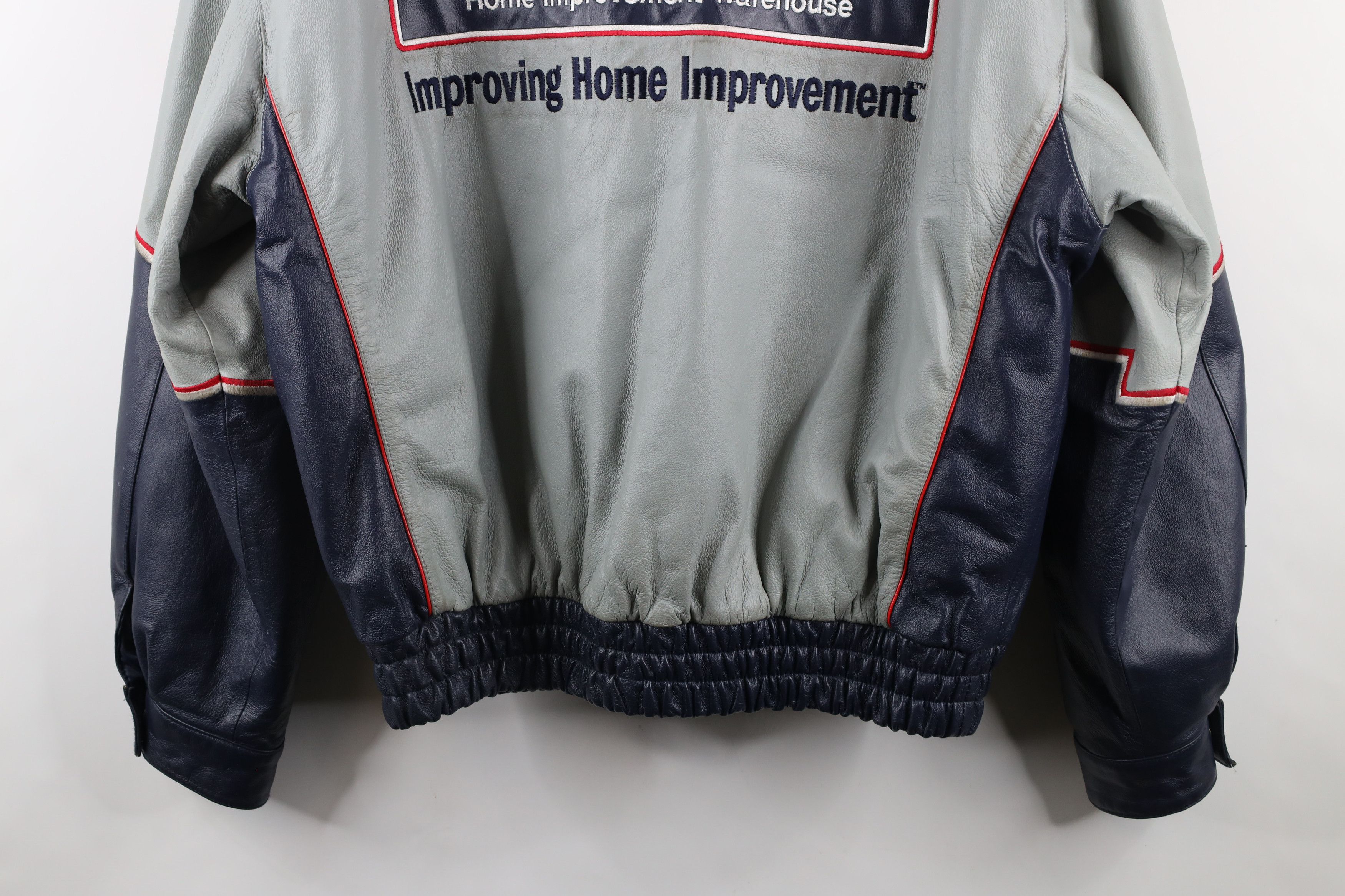 Vintage Vintage NASCAR Leather Jimmie Johnson Pit Crew Racing Jacket Size US L / EU 52-54 / 3 - 20 Thumbnail