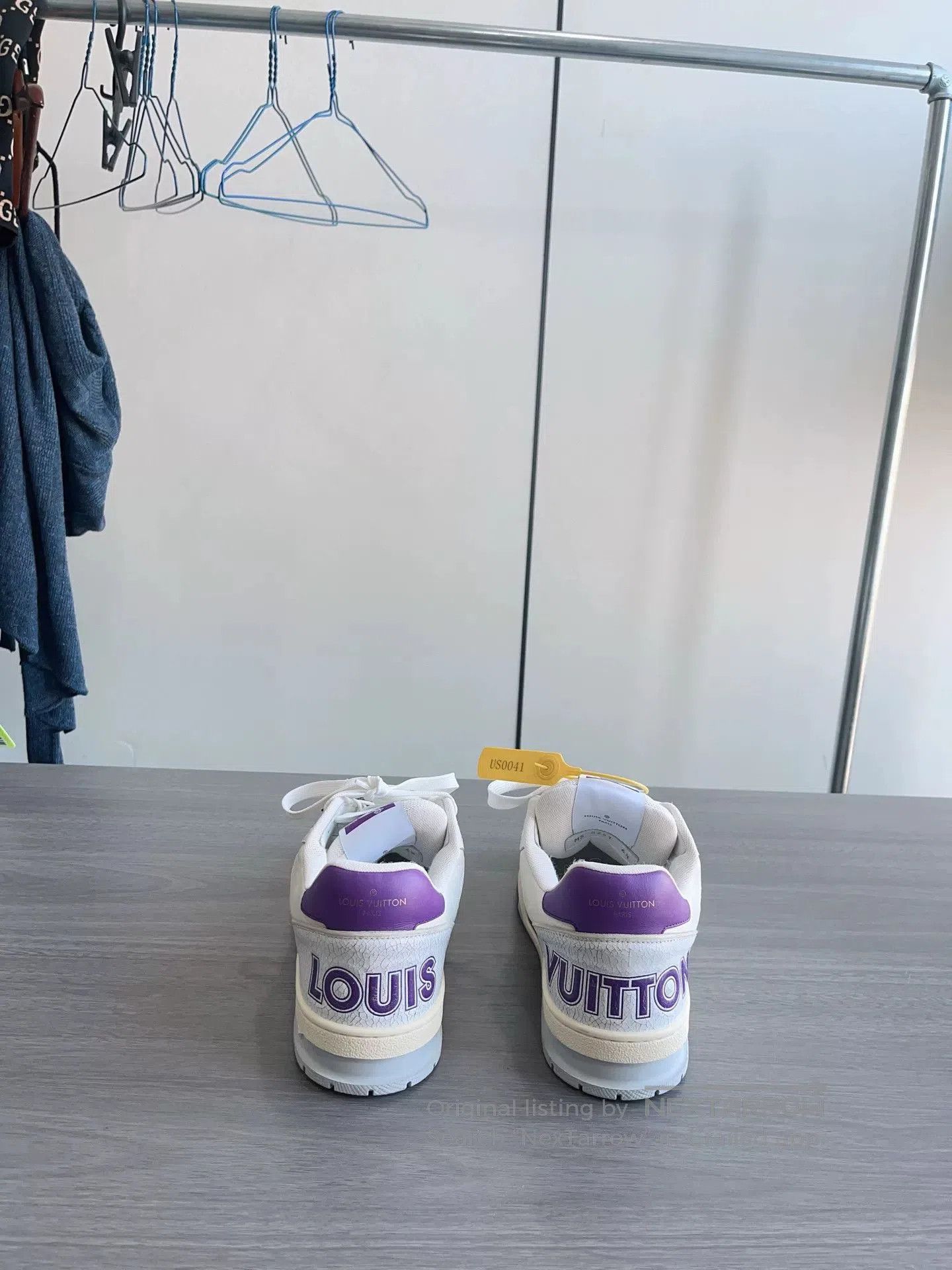 Louis Vuitton Louis Vuitton LV Trainer White Purple Velcro. Size US 7.5 / EU 40-41 - 2 Thumbnail