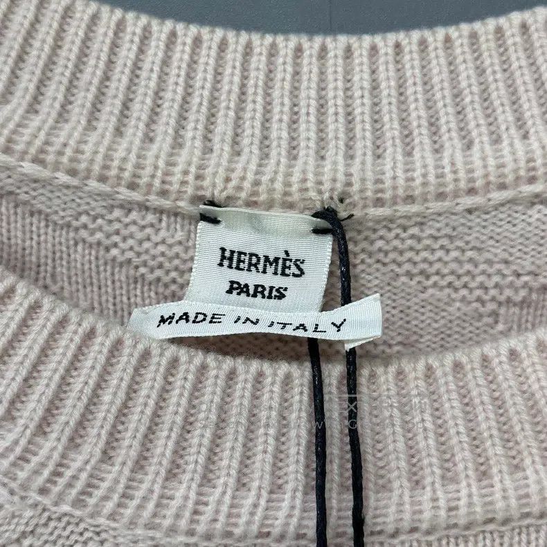 Hermes Hermes Pink Wool H Logo Embossed Knit Top Size XS / US 0-2 / IT 36-38 - 4 Thumbnail