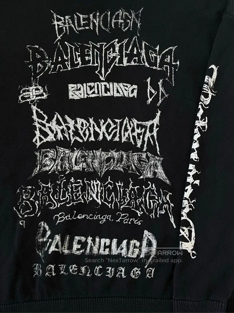Balenciaga Balenciaga New Year Graffiti Logo Sweater. Size US XS / EU 42 / 0 - 3 Thumbnail