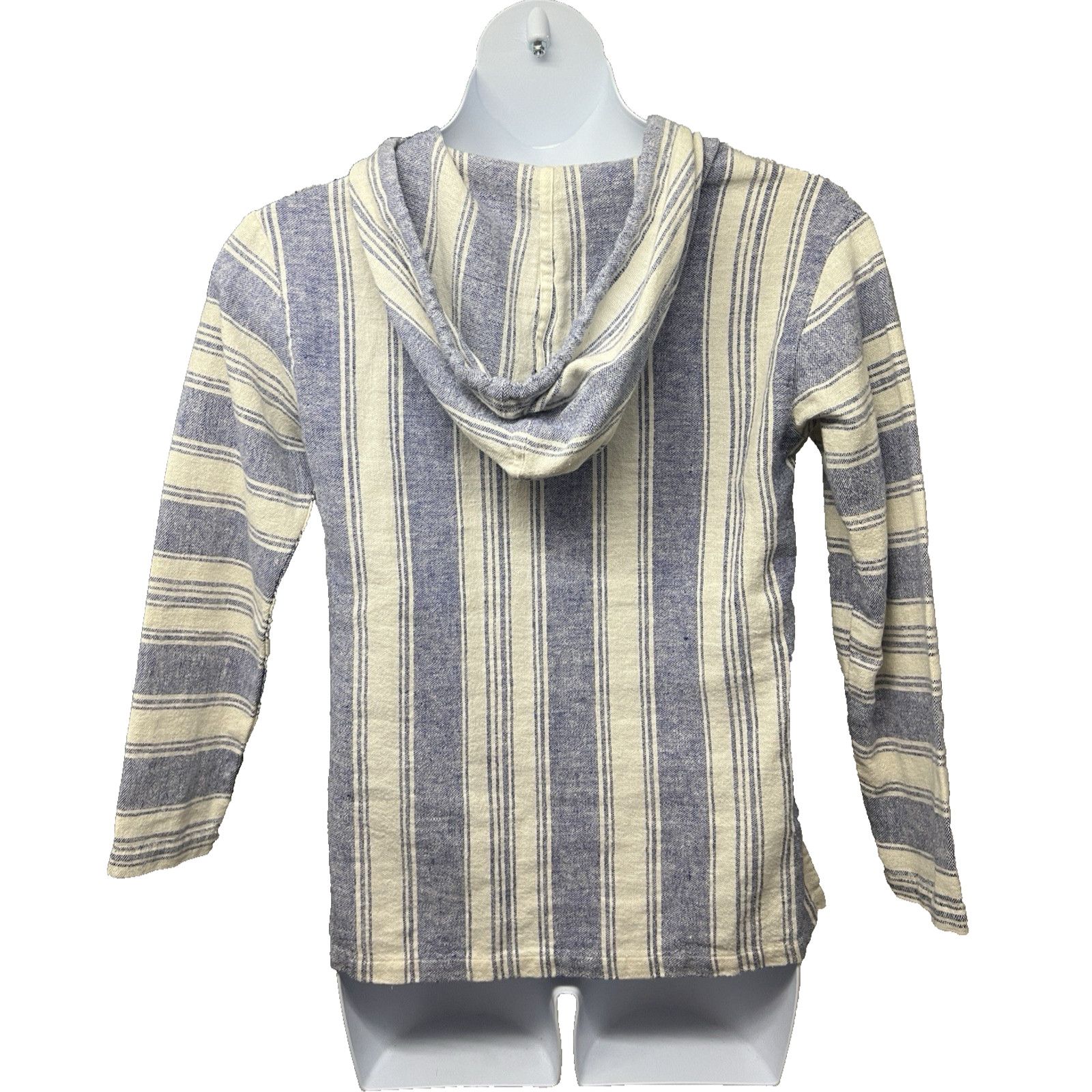 Forever 21 Forever 21 Blue White Stripe Pullover Hoodie Jacket S Pocket Size S / US 4 / IT 40 - 2 Thumbnail