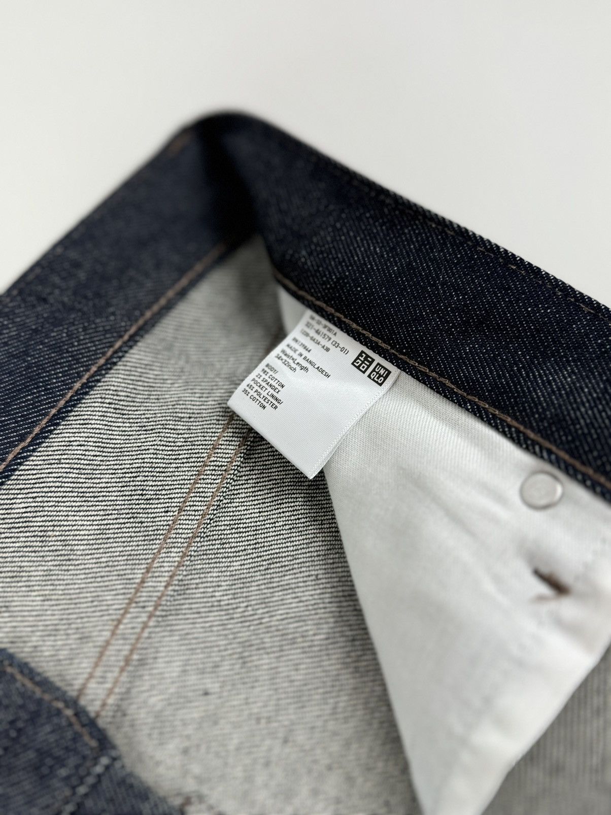 Uniqlo Uniqlo Selvage Denim Navy Jeans Size US 34 / EU 50 - 10 Thumbnail