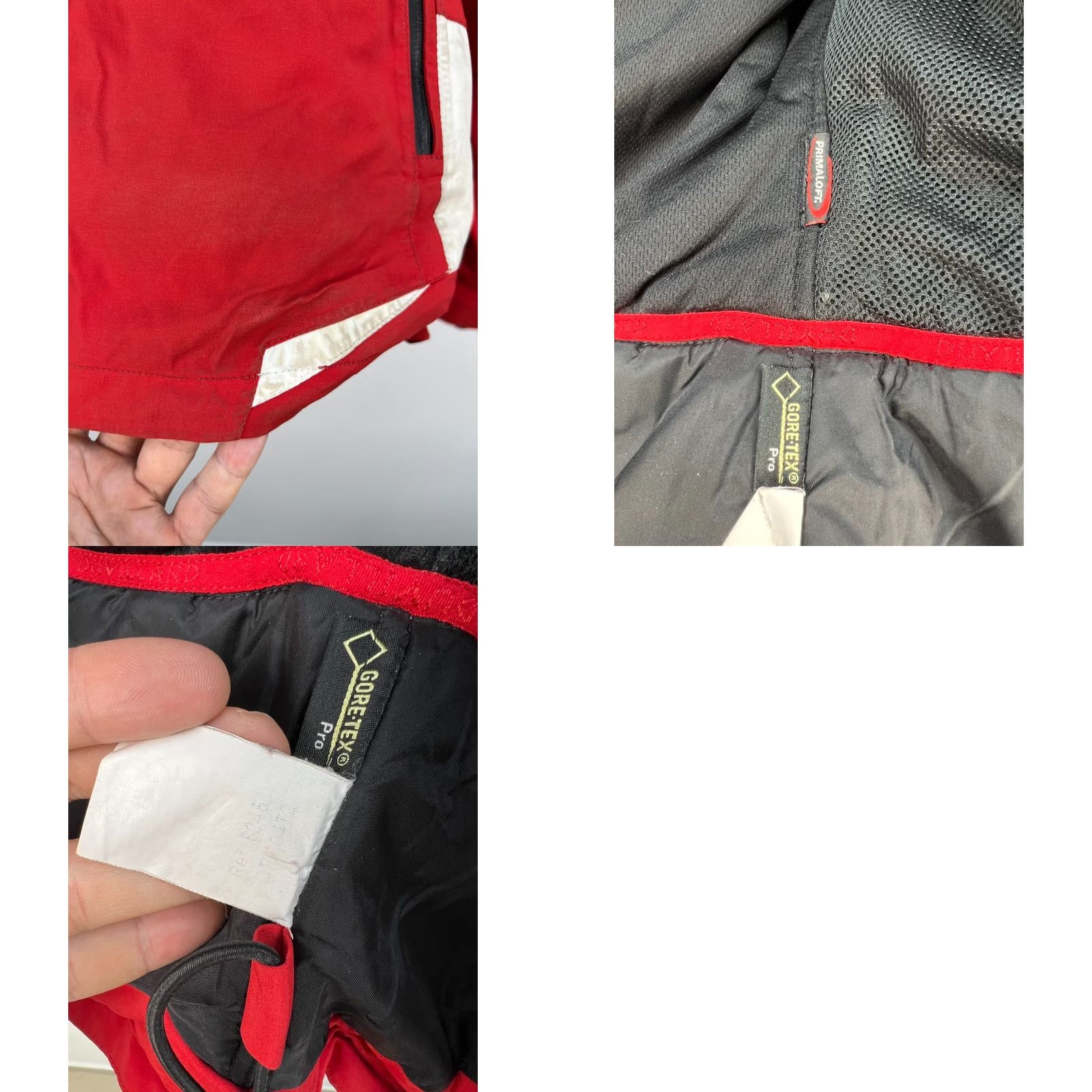 Ecco VINTAGE Henri Duvillard Ski Jacket Gore-Tex Pro Primaloft Recco Patrol FR 38 UK 10 Red Womens jacket Size XS / US 0-2 / IT 36-38 - 10 Thumbnail