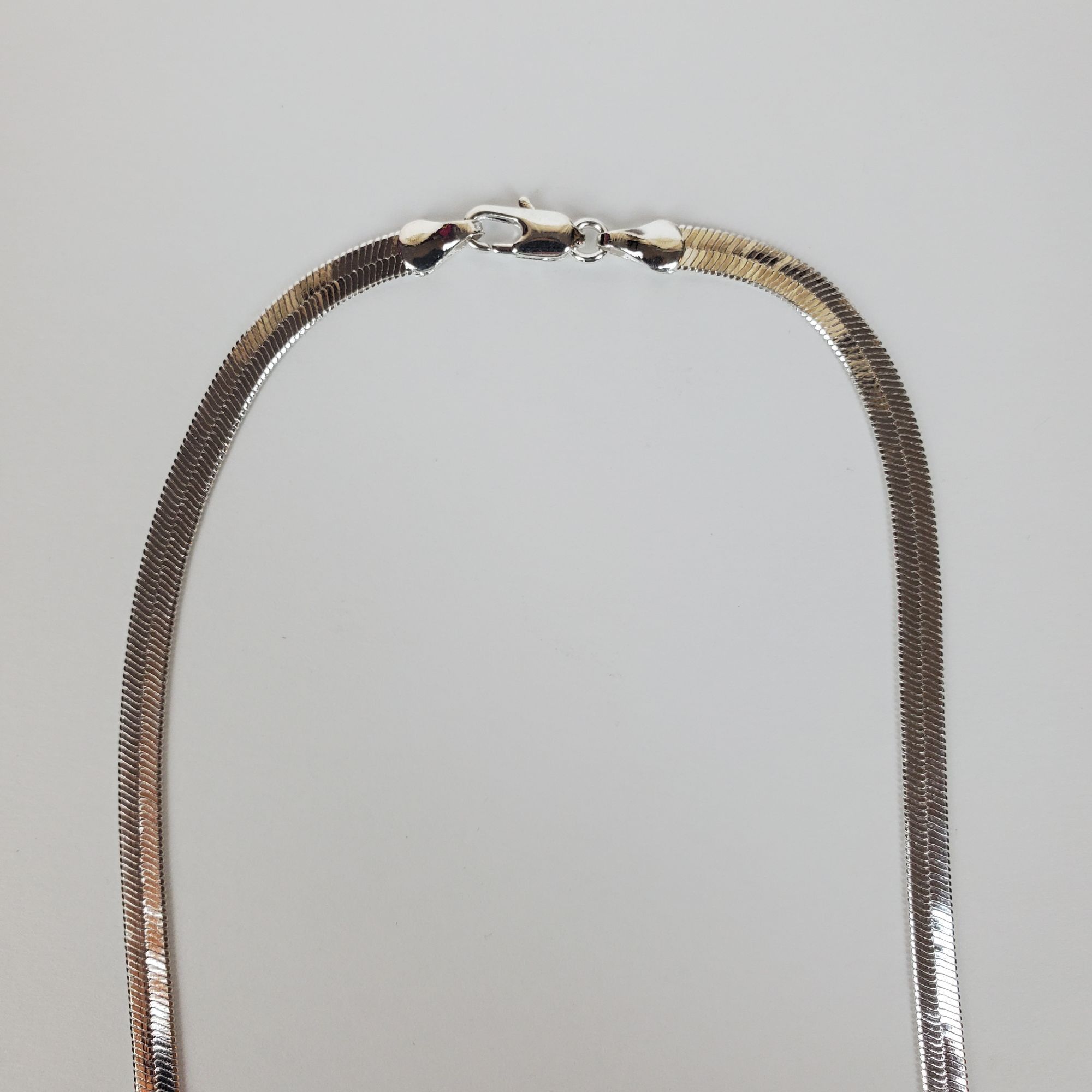 Other Flexible Silver Herringbone 4.5mm 18" Necklace Size ONE SIZE - 4 Thumbnail