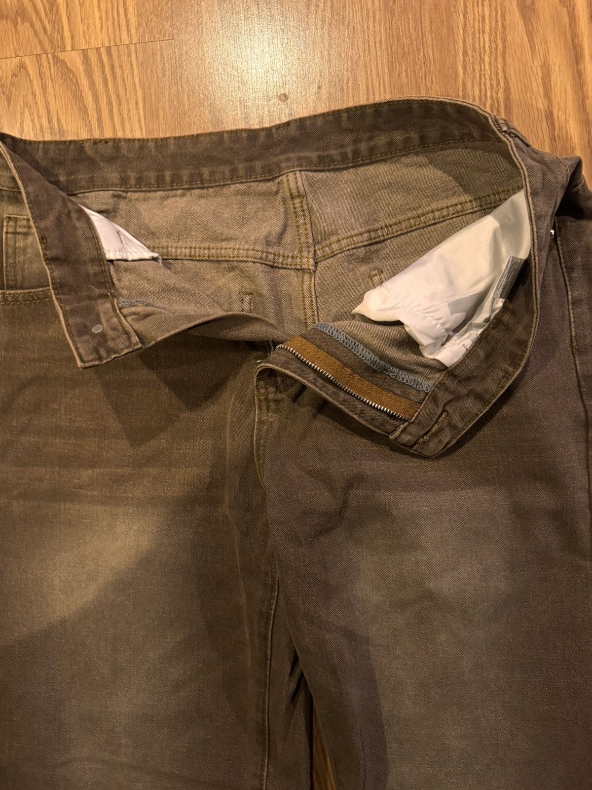Other Brown Washed Jeans Size US 32 / EU 48 - 2 Thumbnail