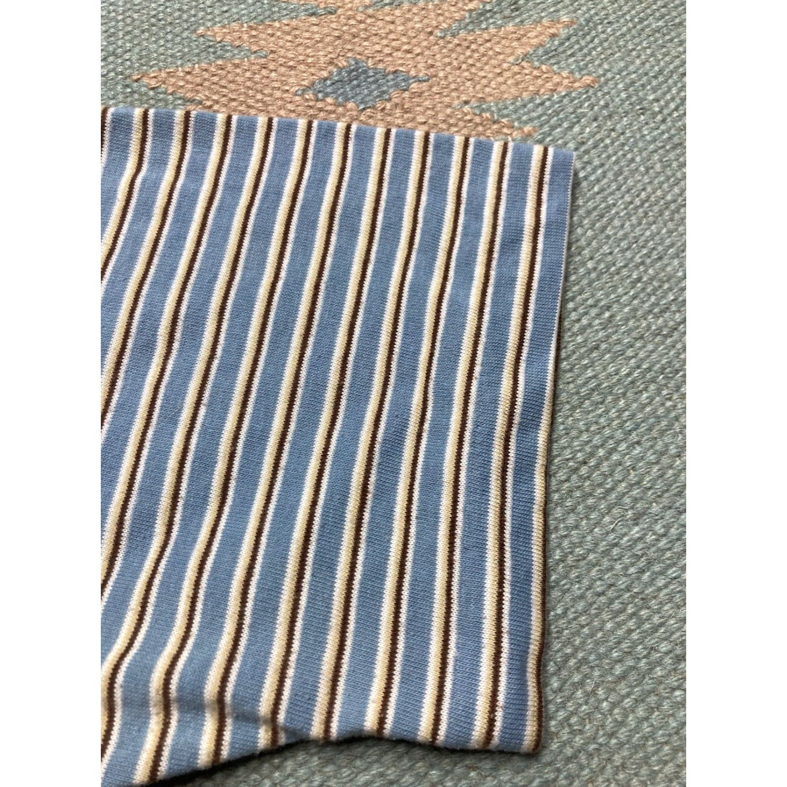Vintage VINTAGE Donegal Polo Shirt Short Sleeve Striped Soft Blue Adult Large Size US L / EU 52-54 / 3 - 6 Thumbnail