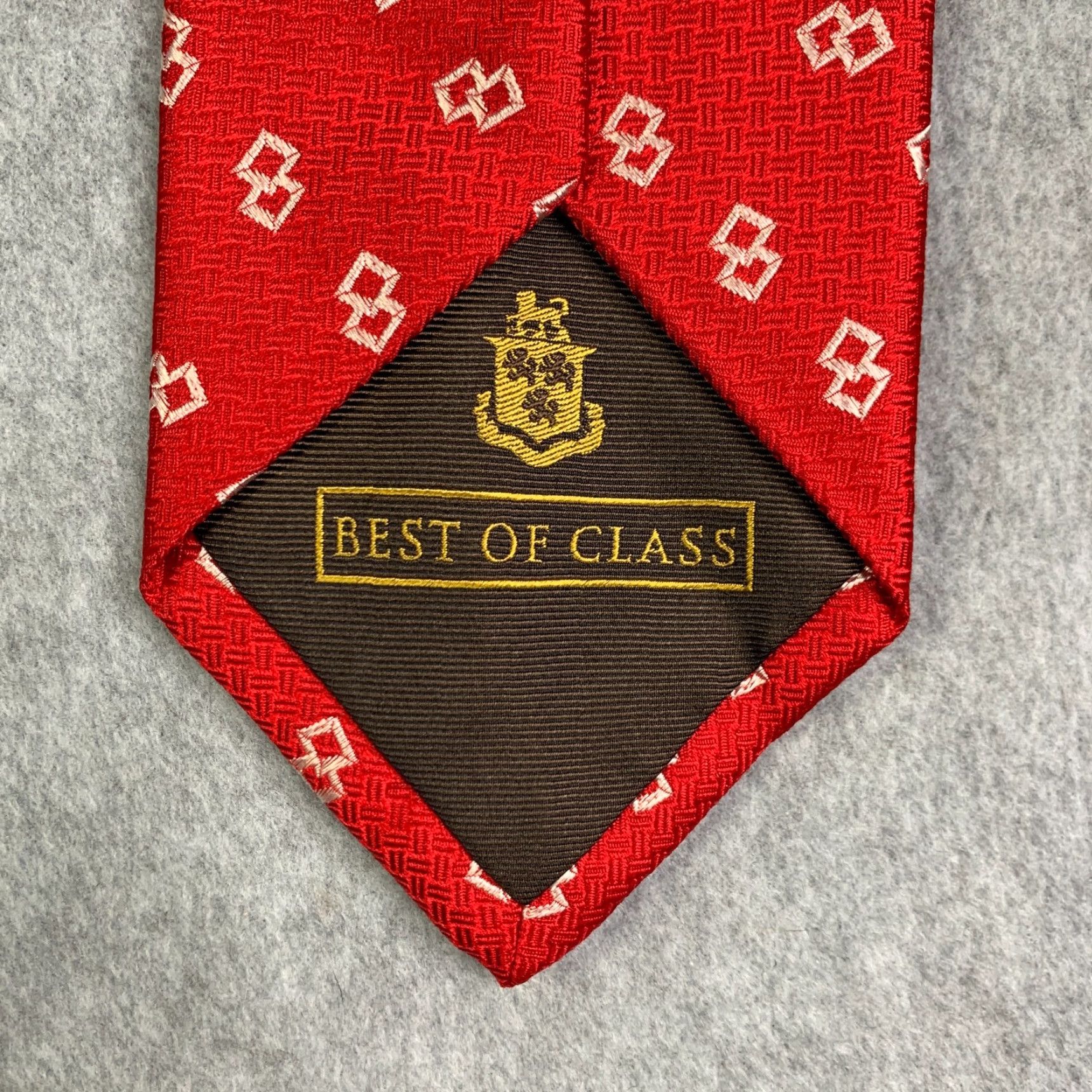 Robert Talbott Robert Talbott Silk Neck Tie Geometric Red Mens Best Of Class Size ONE SIZE - 5 Thumbnail
