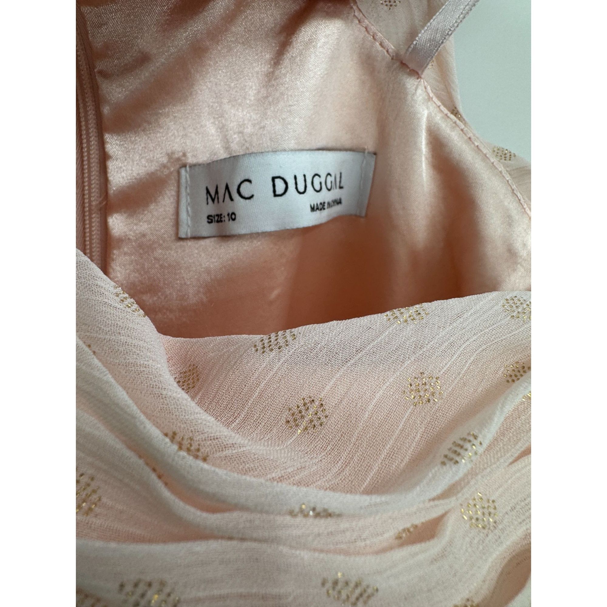 Mac Duggal Mac Duggal Gown Rose Gold Ruffled One Shoulder Dress US10 Size L / US 10 / IT 46 - 5 Thumbnail
