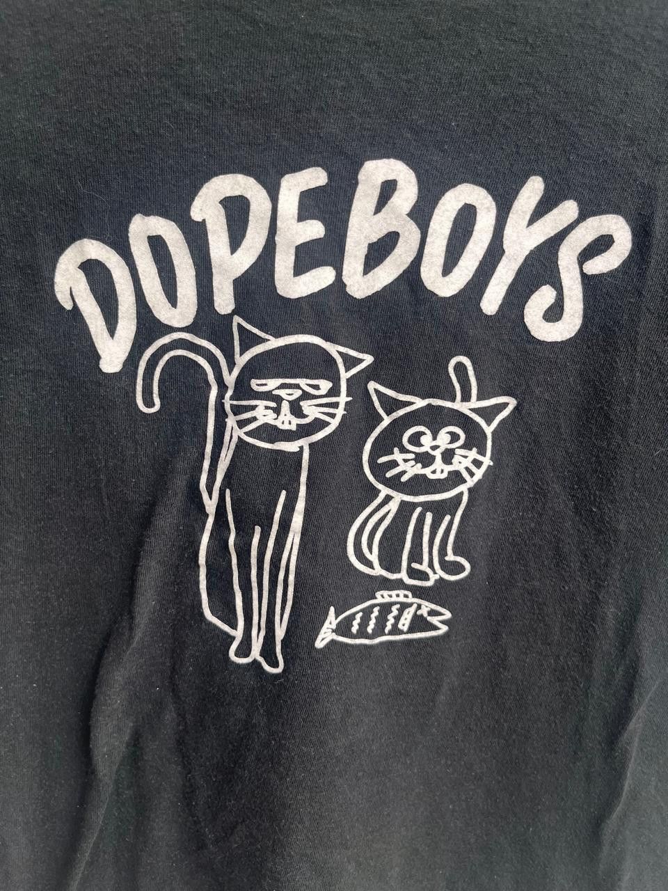 Beams Japan BEAMS T-Shirt Dope Boys Cat Graphic Black Short Sleeve Size US S / EU 44-46 / 1 - 2 Thumbnail