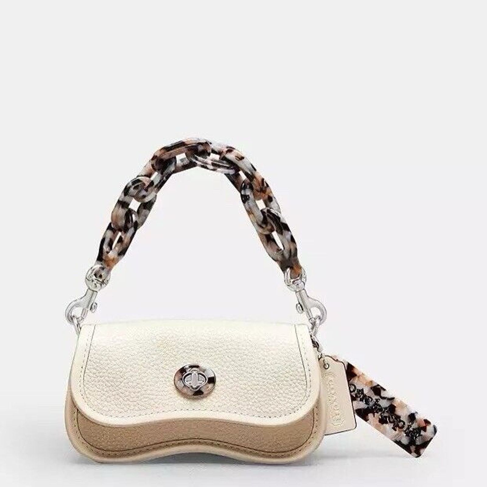 NWT Coach Mini Wavy Dinky Bag Coachtopia White CQ852