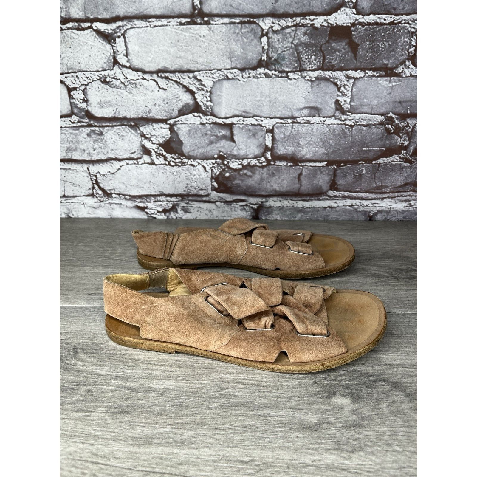 Rag & Bone Rag & Bone Pink Salmon Suede Leather Strap Flats Sandals Wom Size US 6.5 / IT 36.5 - 16 Thumbnail