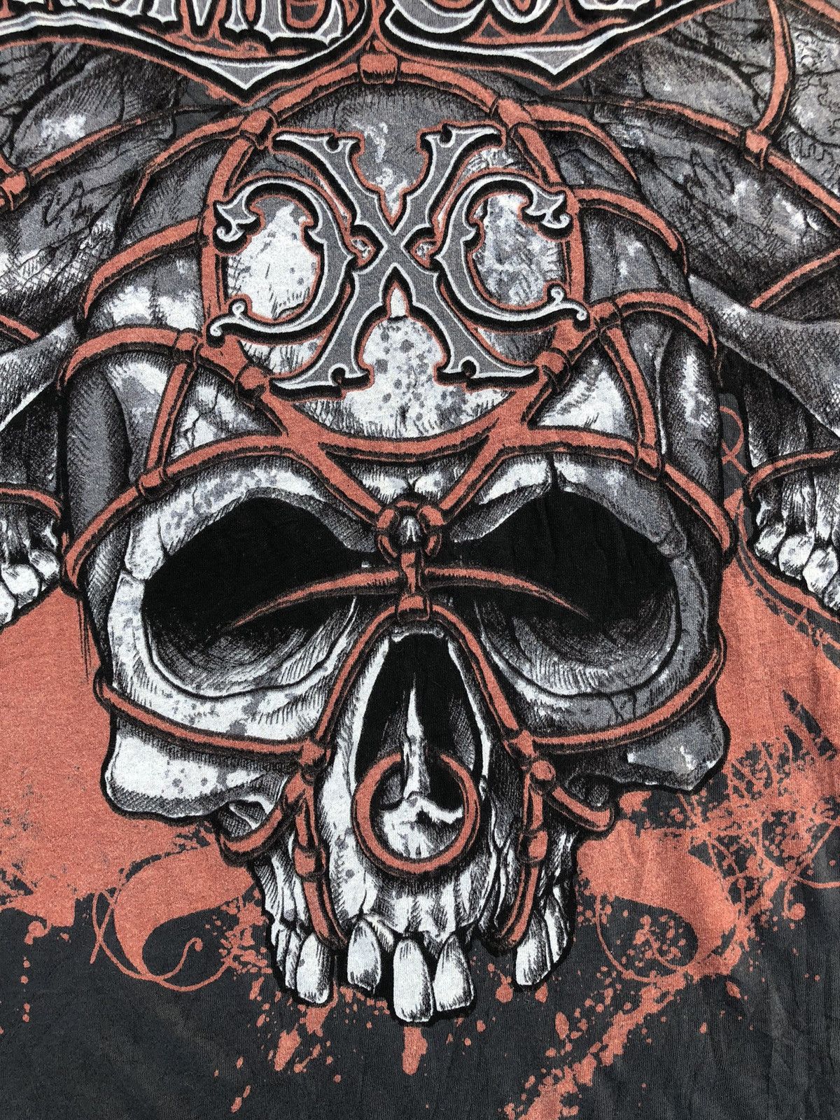 Affliction × Ed Hardy × Vintage Vintage Y2K Xtreme Couture Skulls Punk Affliction Tee Size US XL / EU 56 / 4 - 7 Thumbnail