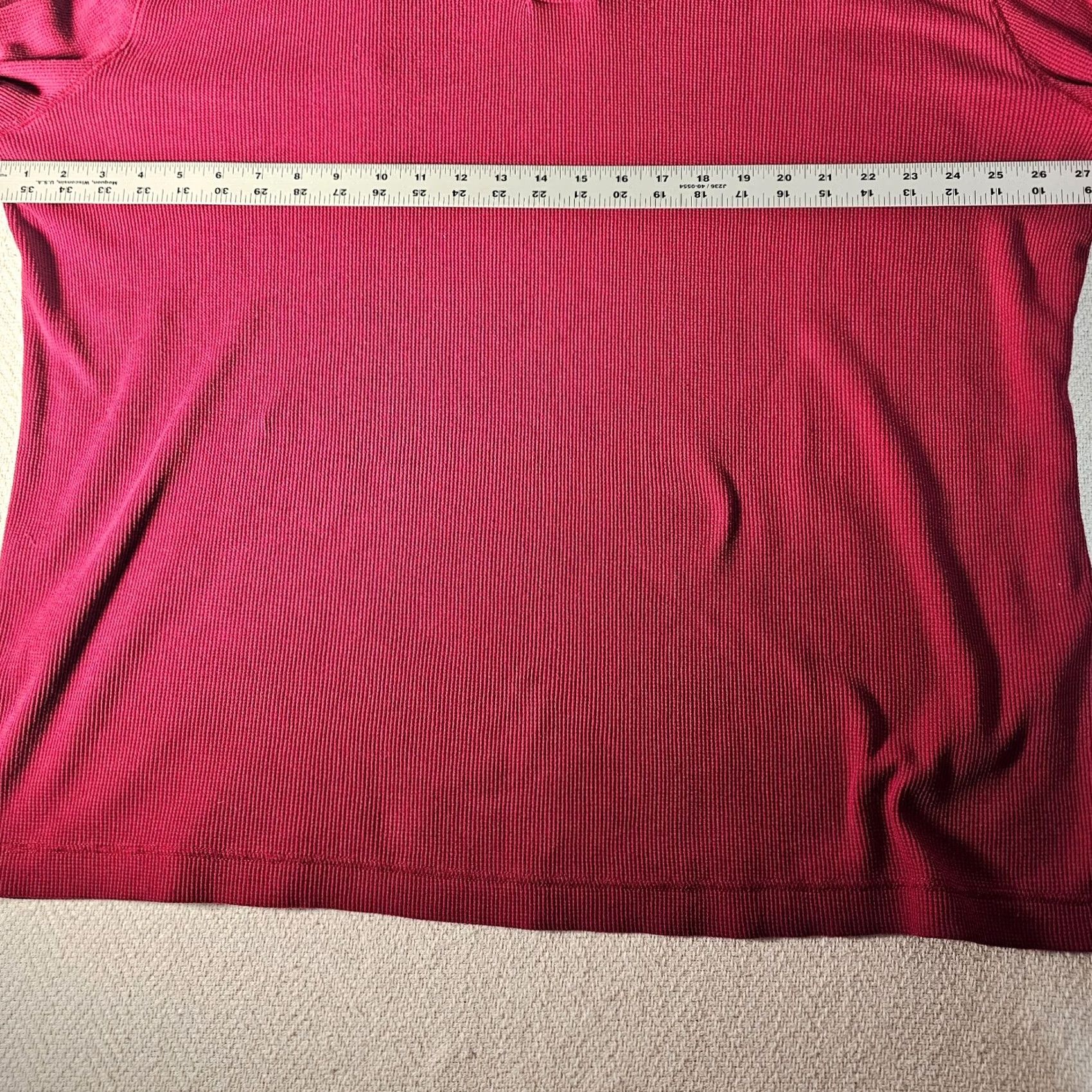 Vintage VINTAGE Saddlebred Henley Shirt Mens XLT Maroon Red Comfort Flex Long Sleeve Casual Size US XL / EU 56 / 4 - 5 Thumbnail