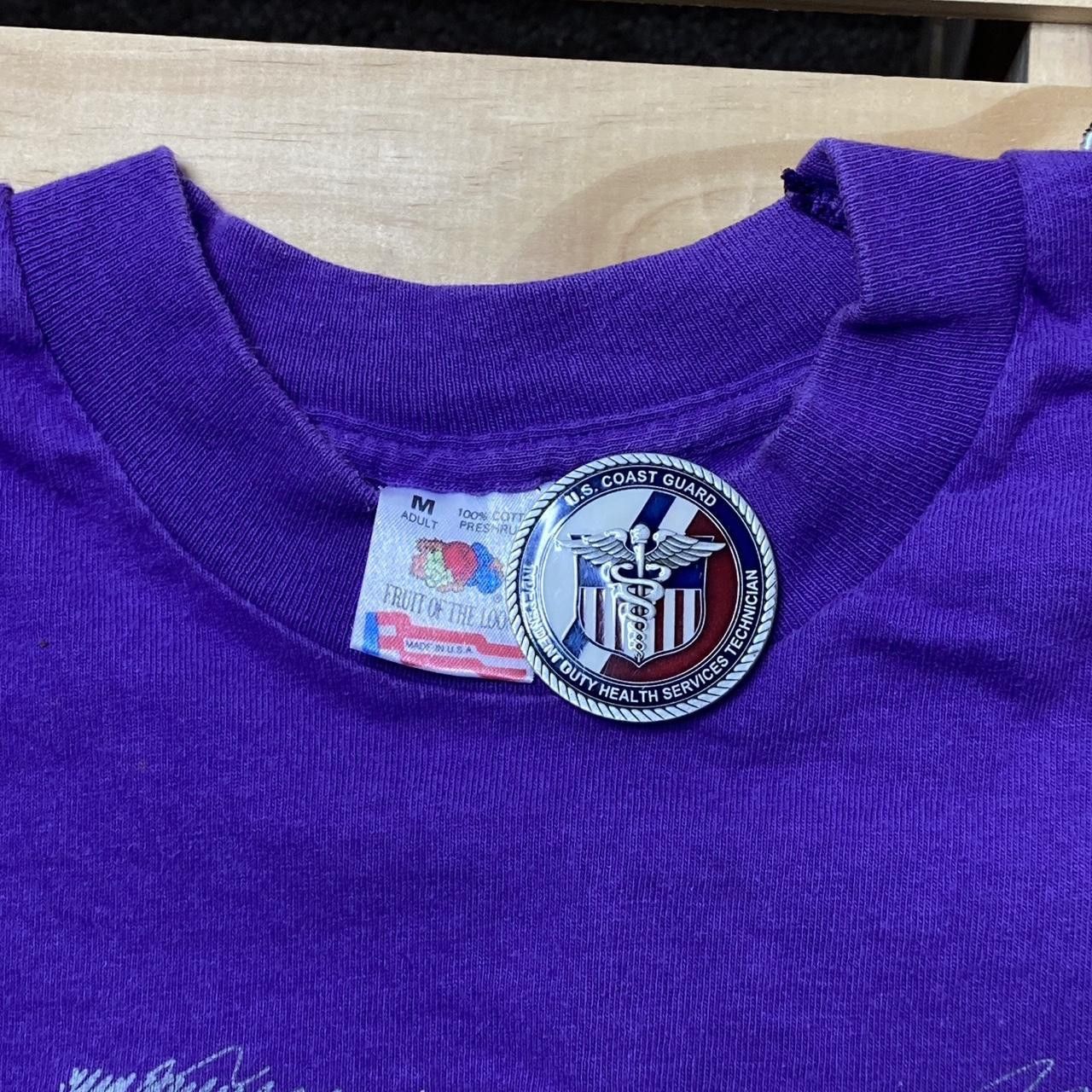 Fruit Of The Loom Vintage Retro Cyclist Purple Bicycling Tee Size Large Size US M / EU 48-50 / 2 - 4 Thumbnail