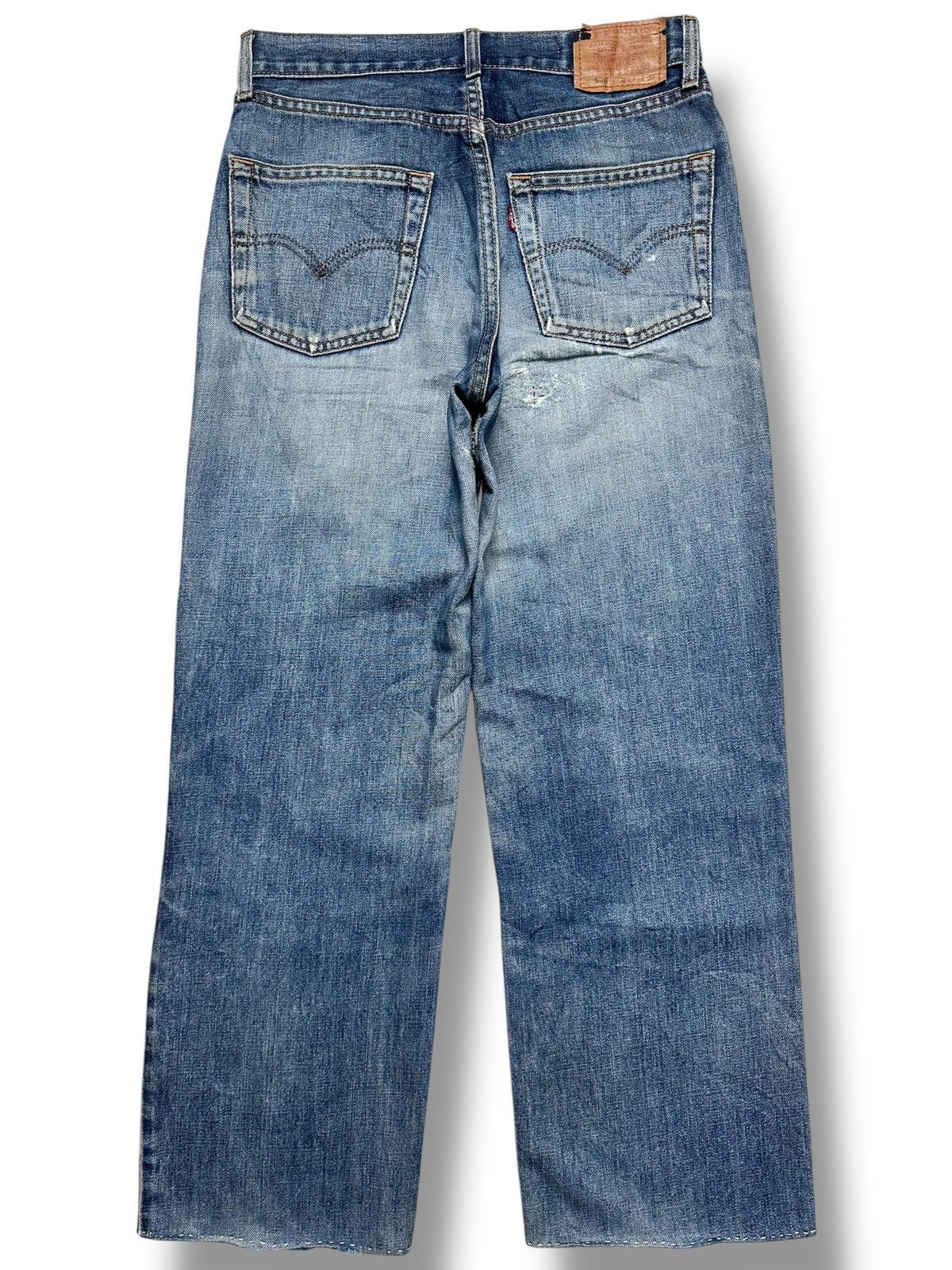 Levi's Levi's 560 Relaxed Fit Vintage Distressed Denim Faded Wash Size US 30 / EU 46 - 3 Thumbnail