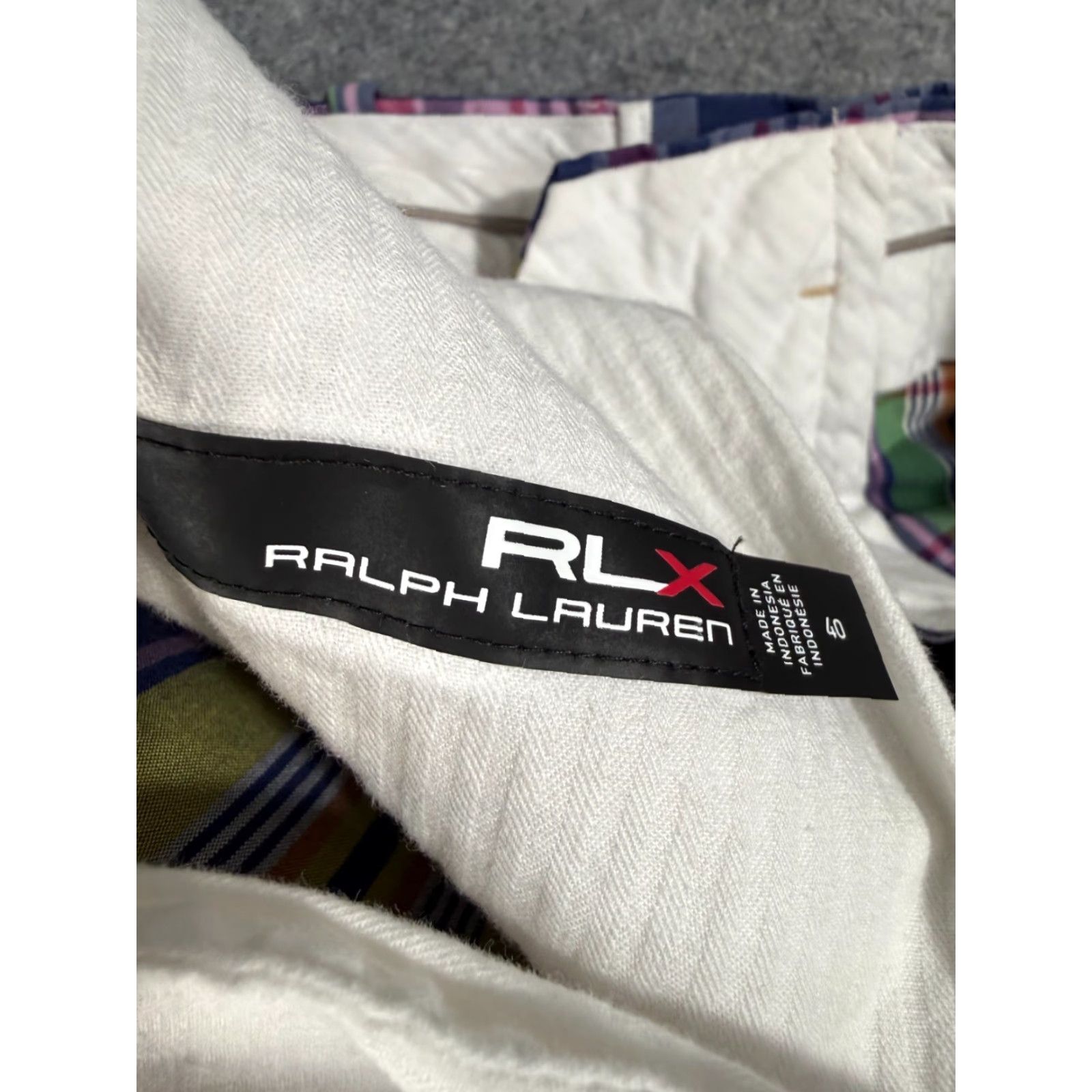 RLX Ralph Lauren RLX Ralph Lauren Shorts Mens 40 Multicolor Plaid Flat Front Performance Golf Chino Regular Pocket Size US 40 / EU 56 - 6 Thumbnail