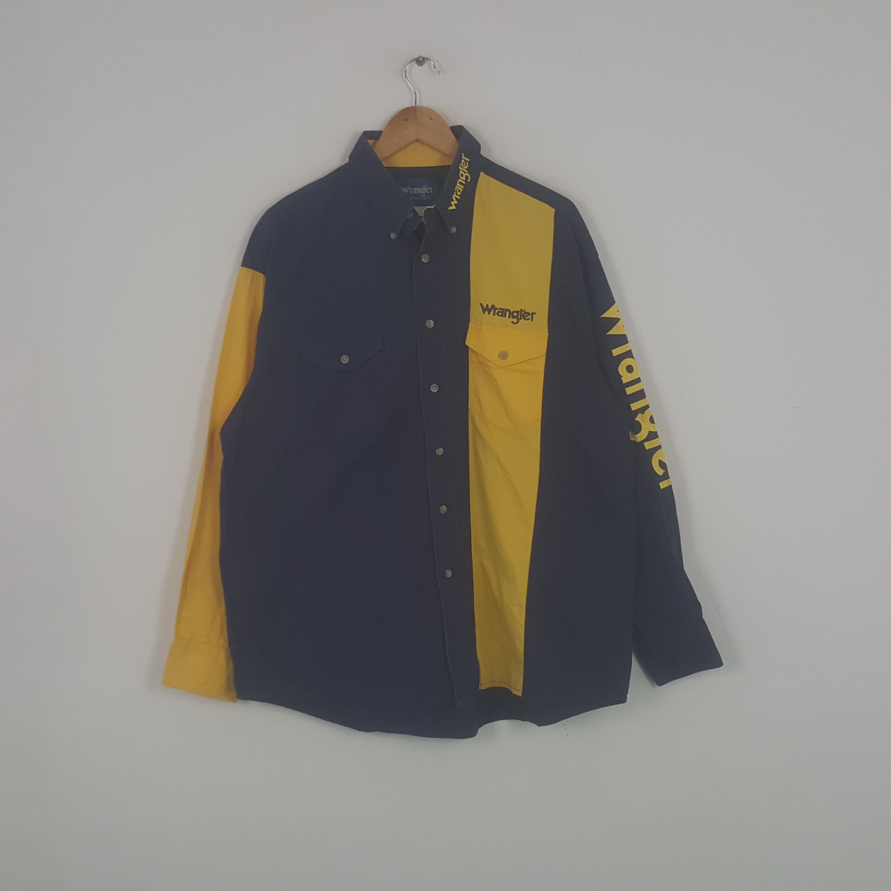Vintage × Wrangler Vintage Wrangler American Retro Style Shirt Size US XXL / EU 58 / 5 - 1 Thumbnail