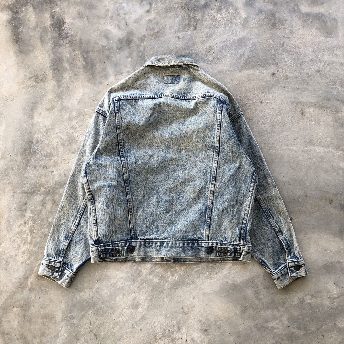 LEVI'S 70507 0219 Acid Wash Denim Tucker Jacket
