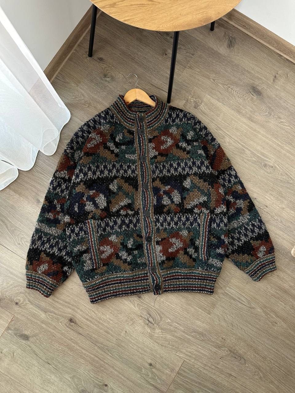 Japanese Brand × Missoni × Vintage Vintage Japanese Missoni Wool Bomber Two-Way Jacket Size US L / EU 52-54 / 3 - 1 Thumbnail