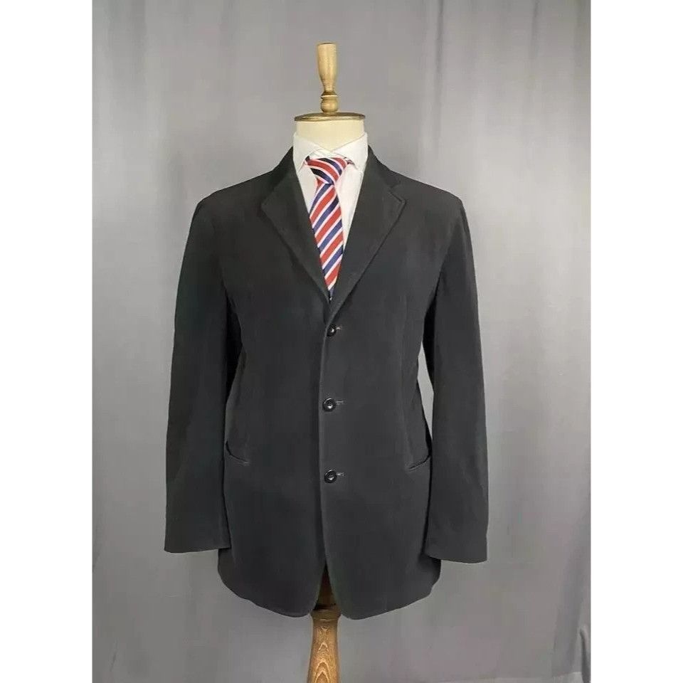 Armani Collezioni Armani Collezioni Men's Black Over Coat Size 54 R Size US L / EU 52-54 / 3 - 5 Thumbnail