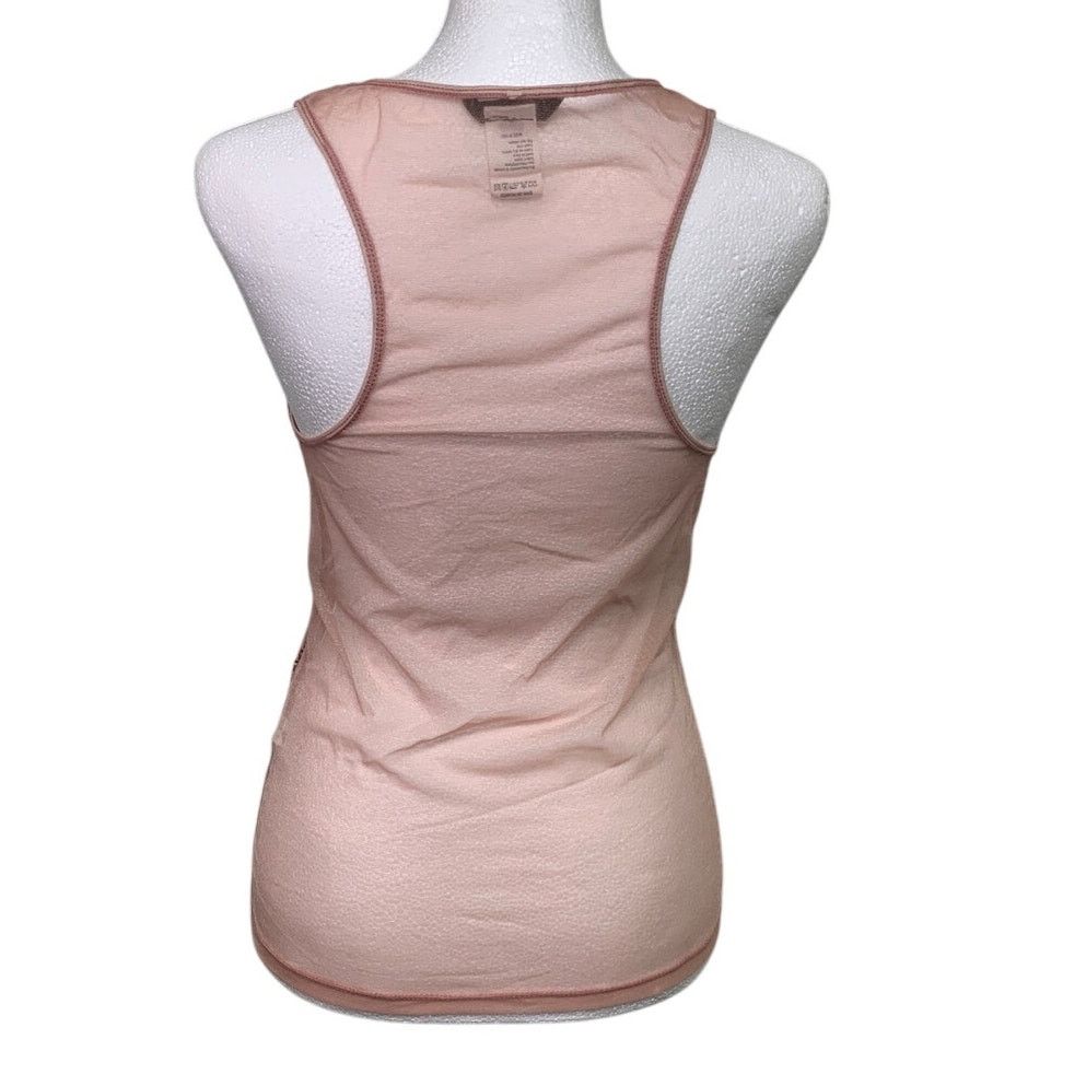 Krizia Krizia Womens Size 10 Pink Sheer Sequin Beaded Tank Top Size L / US 10 / IT 46 - 3 Thumbnail
