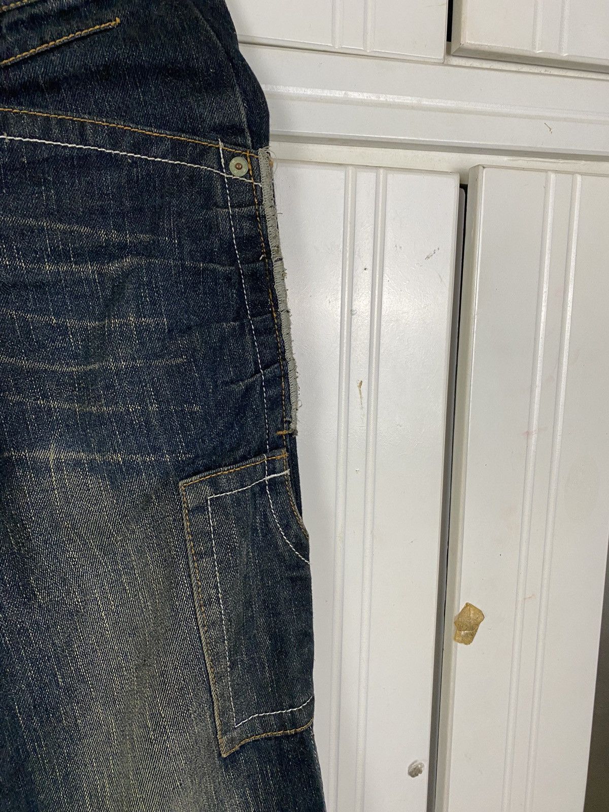 Japanese Brand ✅️Vintage Double Waist Denim Blue Moon Blue Size US 30 / EU 46 - 5 Thumbnail