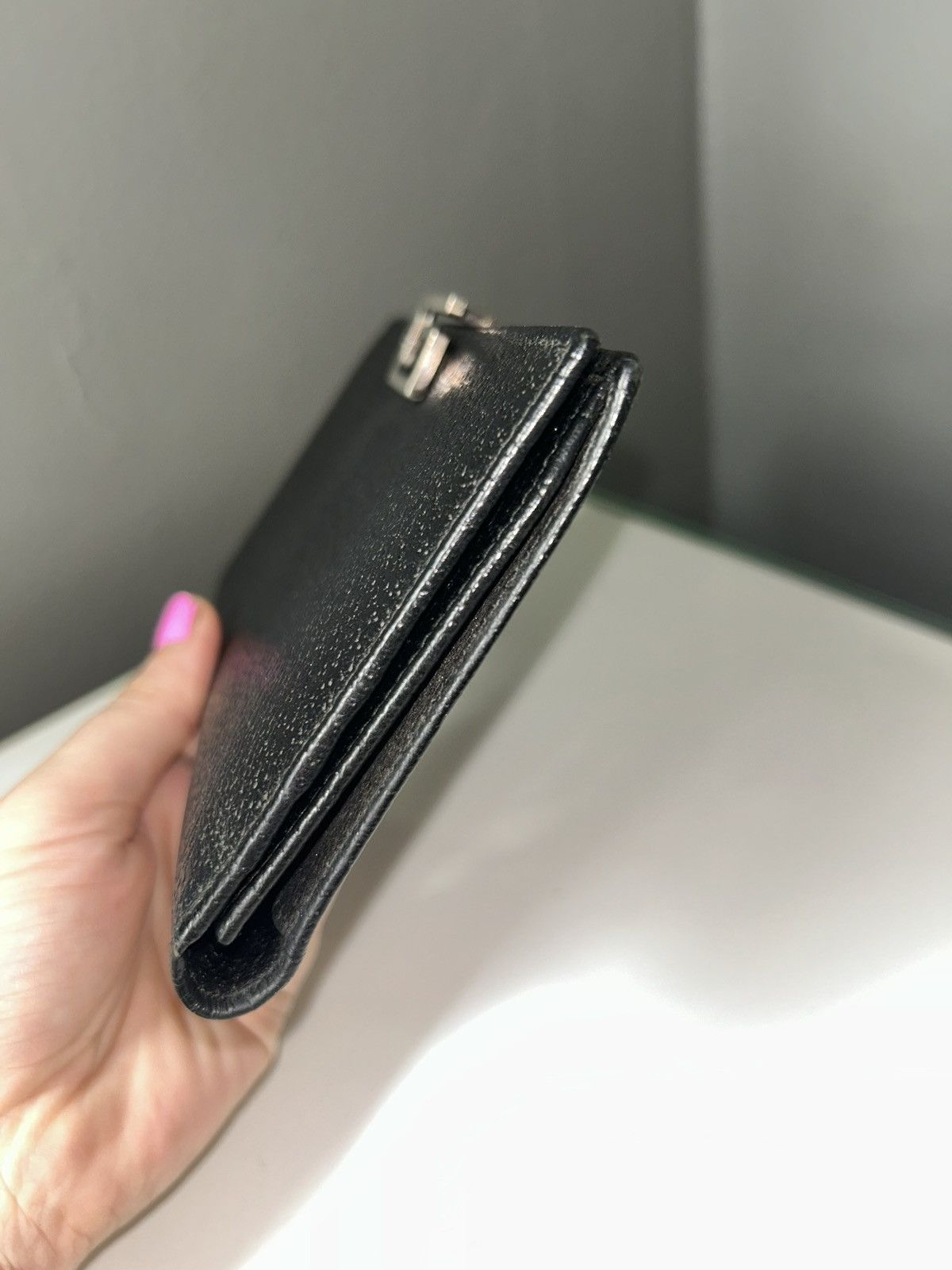 Gucci Gucci G Clasp Black Leather Continental Long Wallet Size ONE SIZE - 14 Thumbnail