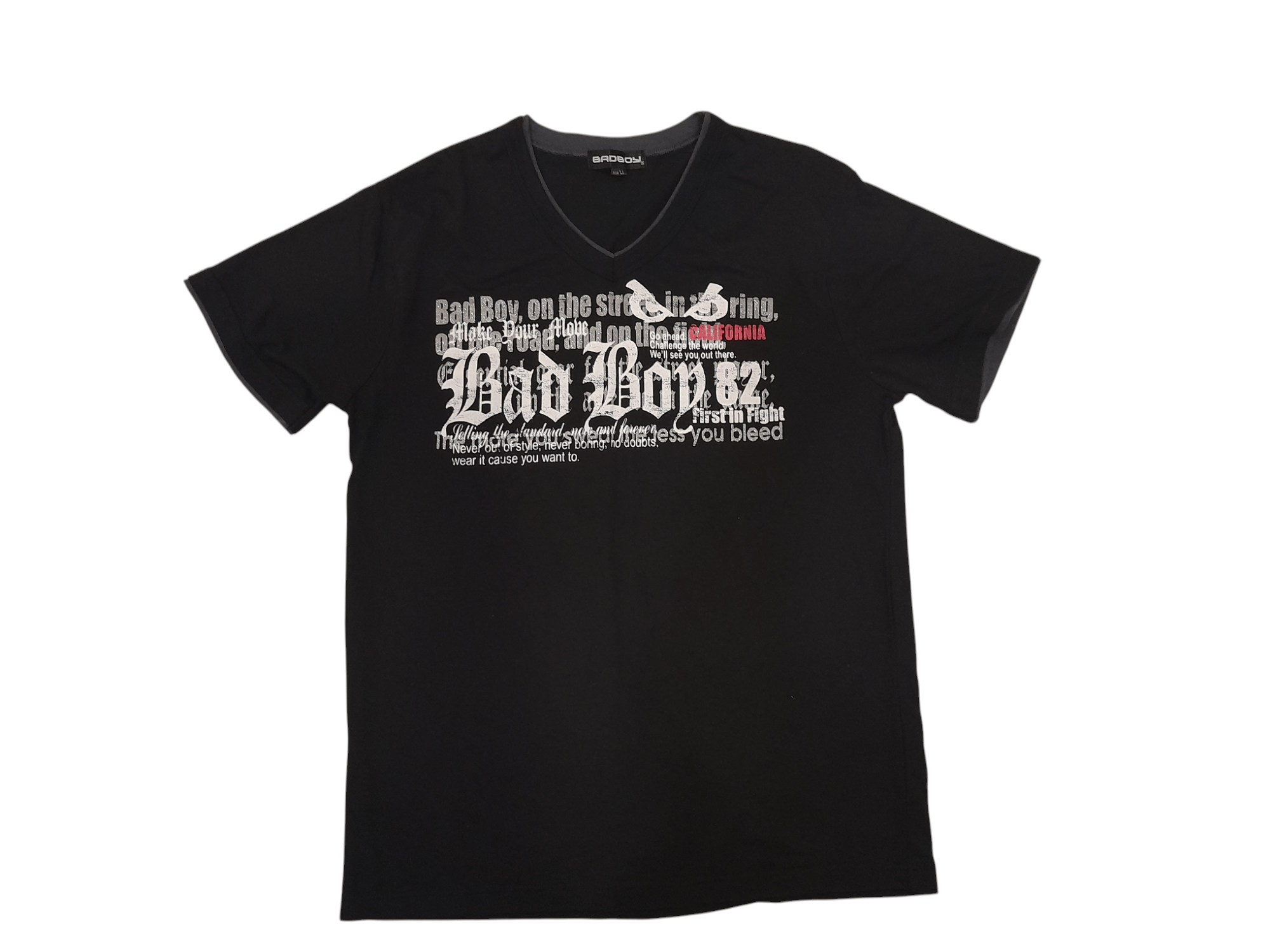 Japanese Brand BAD BOY Shirt (F539) Size US L / EU 52-54 / 3 - 1 Thumbnail