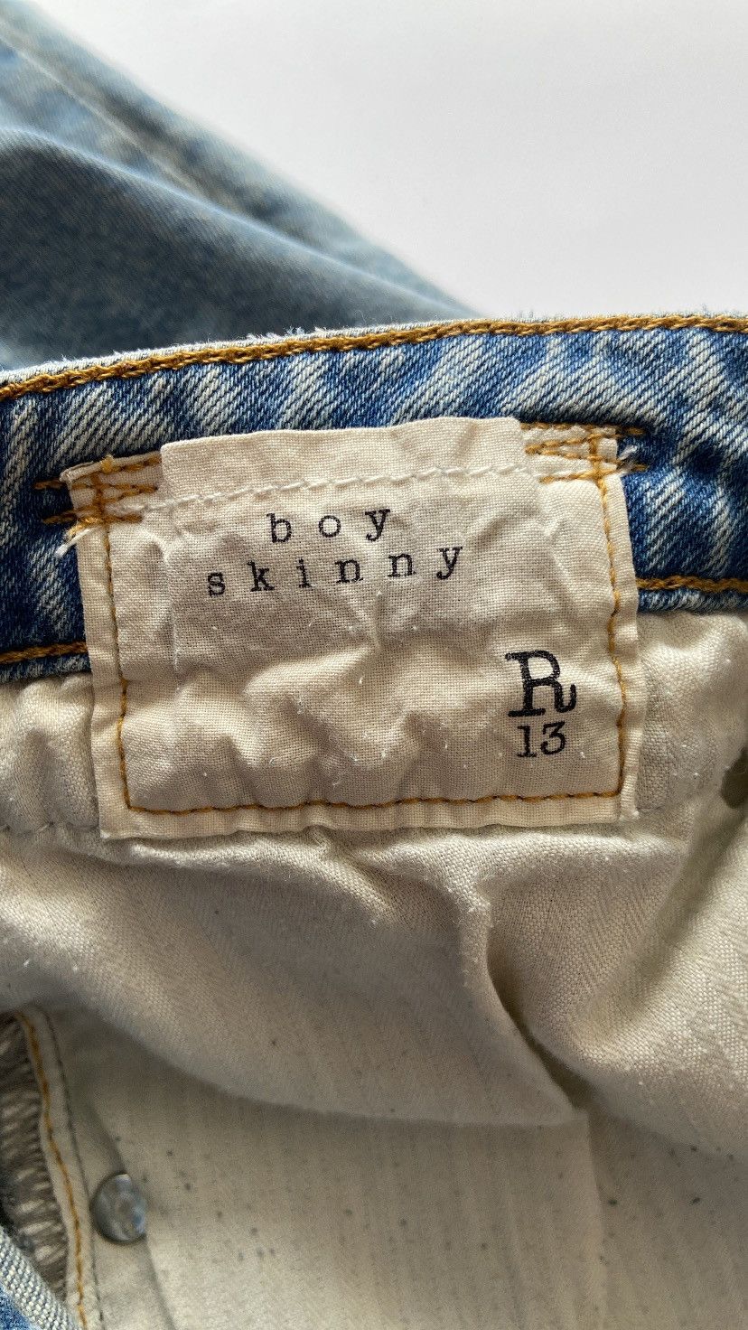 R13 R13 dirty washed skinny blue jeans Size US 28 / EU 44 - 15 Thumbnail
