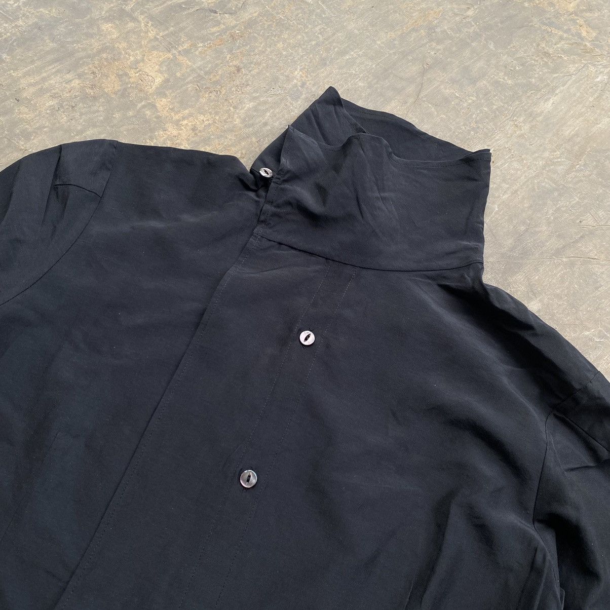Yohji Yamamoto Yohji Yamamoto NOIR Cotton Design Collar Blouse Size S / US 4 / IT 40 - 4 Thumbnail