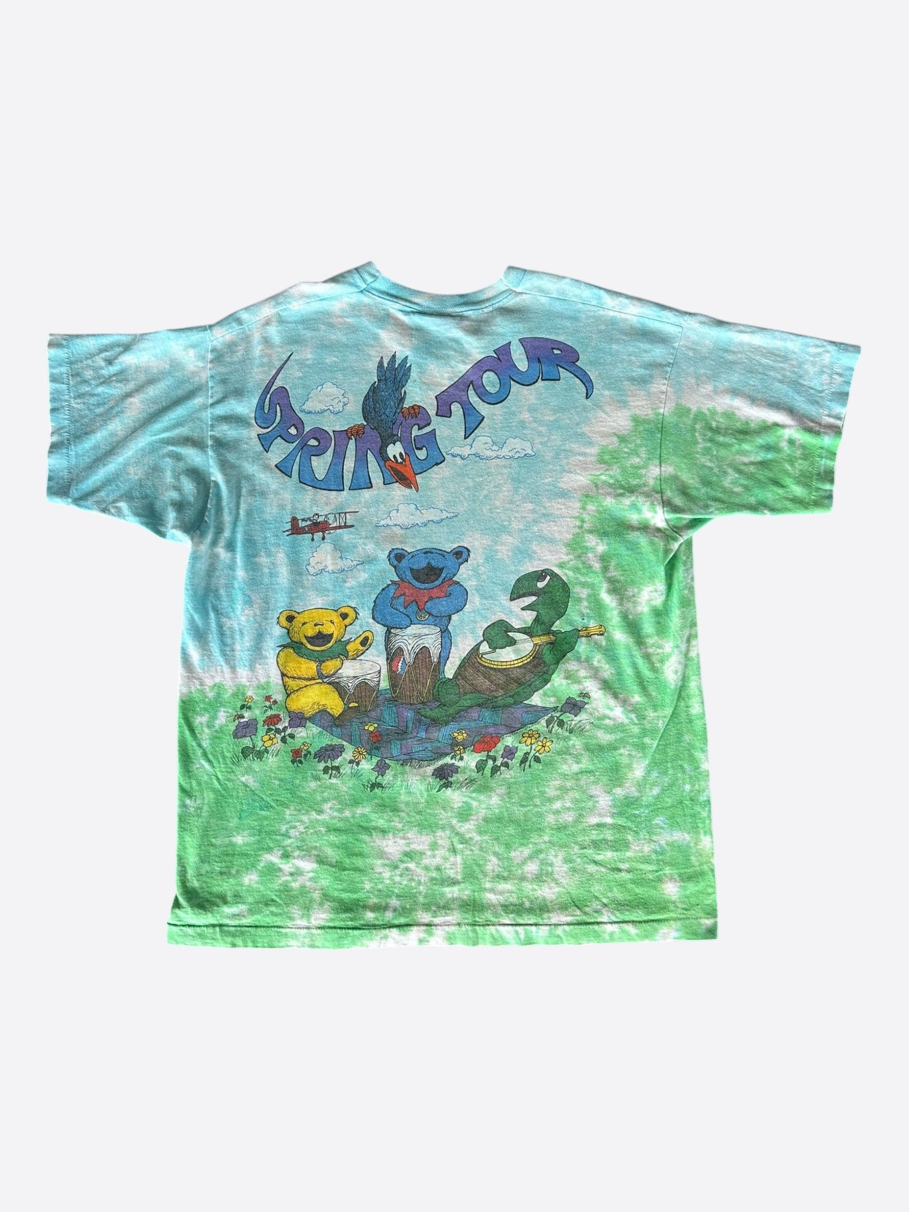 Vintage Vintage Tie-Dye Grateful Dead Spring Tour T-Shirt Size US XL / EU 56 / 4 - 2 Thumbnail