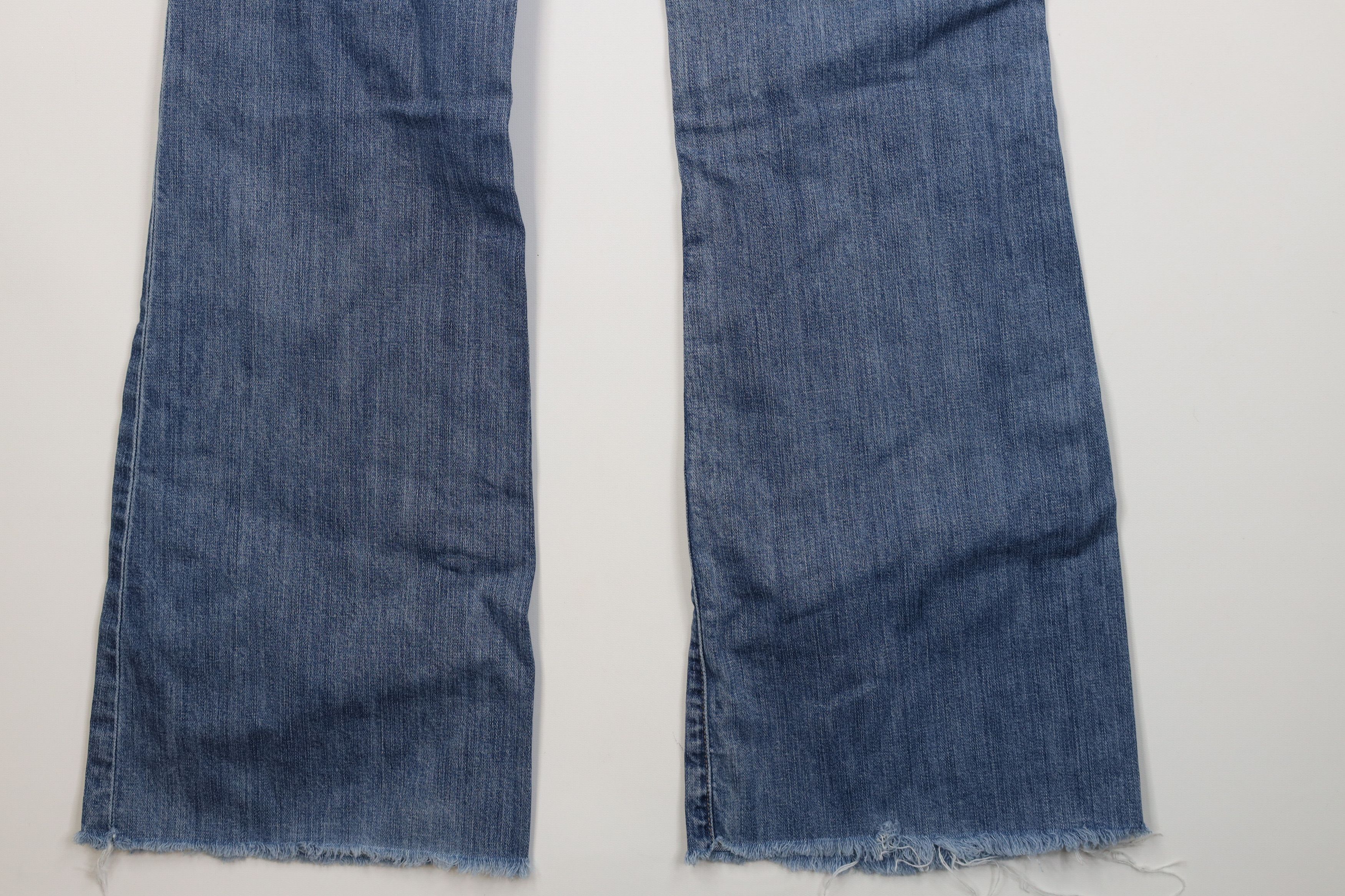 Gap Vintage Y2K Gap Babydoll Flared Wide Leg Denim Jeans Blue Size 27" / US 4 / IT 40 - 16 Thumbnail