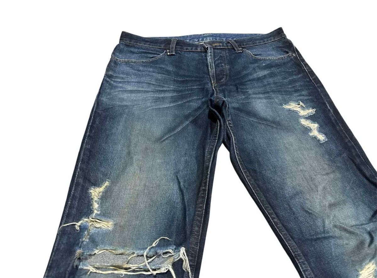 If Six Was Nine × Japanese Brand × Shellac 🔥Y2K Archived Shellac Flared Denim Mud Wash Distressed Size US 32 / EU 48 - 3 Thumbnail