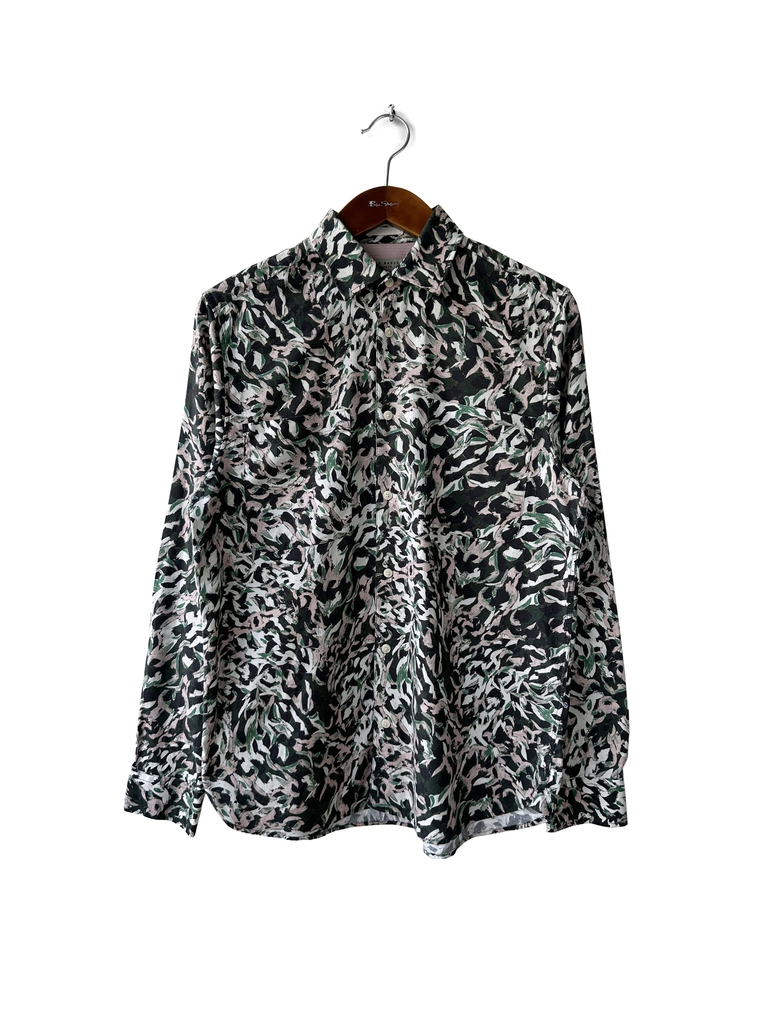 Ted Baker Ted Baker flower print overshirt Size US L / EU 52-54 / 3 - 1 Thumbnail