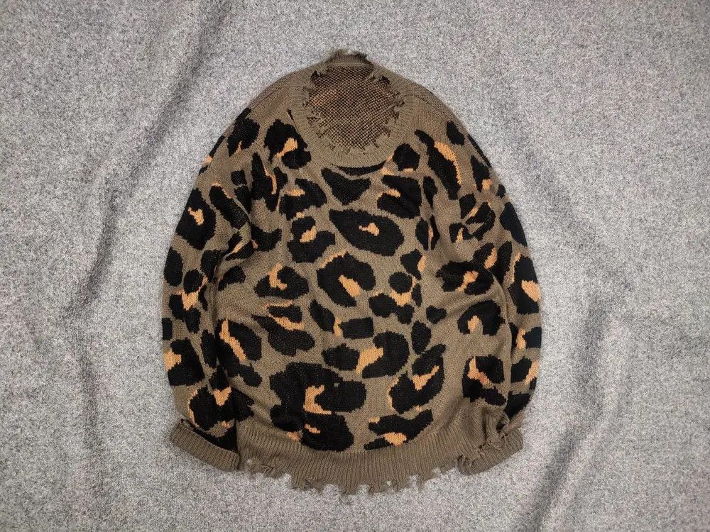 Japanese Brand Vtg Japan Leopard Hysteric Glamour Style Distressed Sweater Size US M / EU 48-50 / 2 - 1 Thumbnail