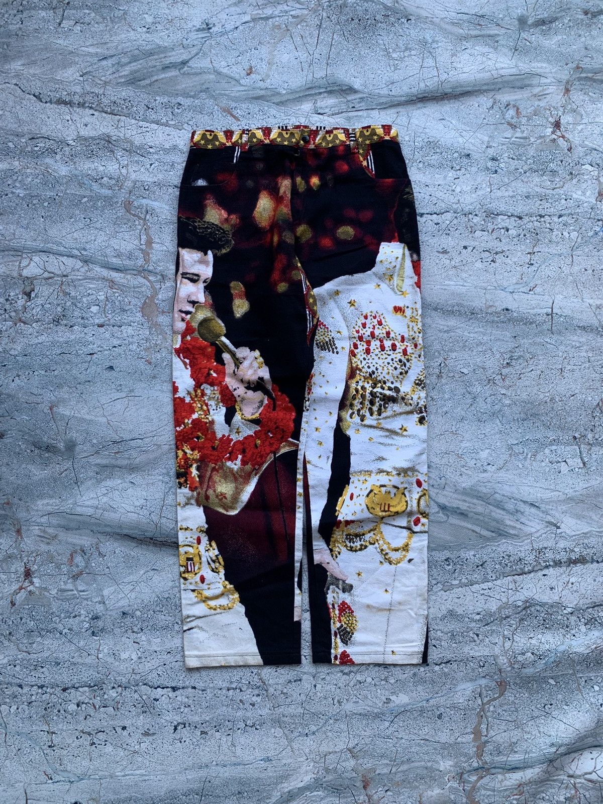 Vintage VINTAGE ELVIS PRESLEY KING OF ROCK OVP PANTS Size US 34 / EU 50 - 1 Thumbnail